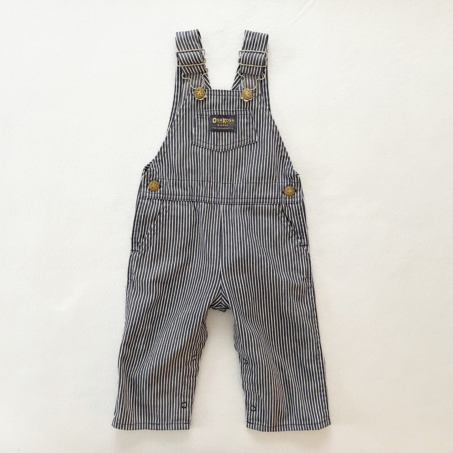OshKosh Navy Hickory Stripe Overalls