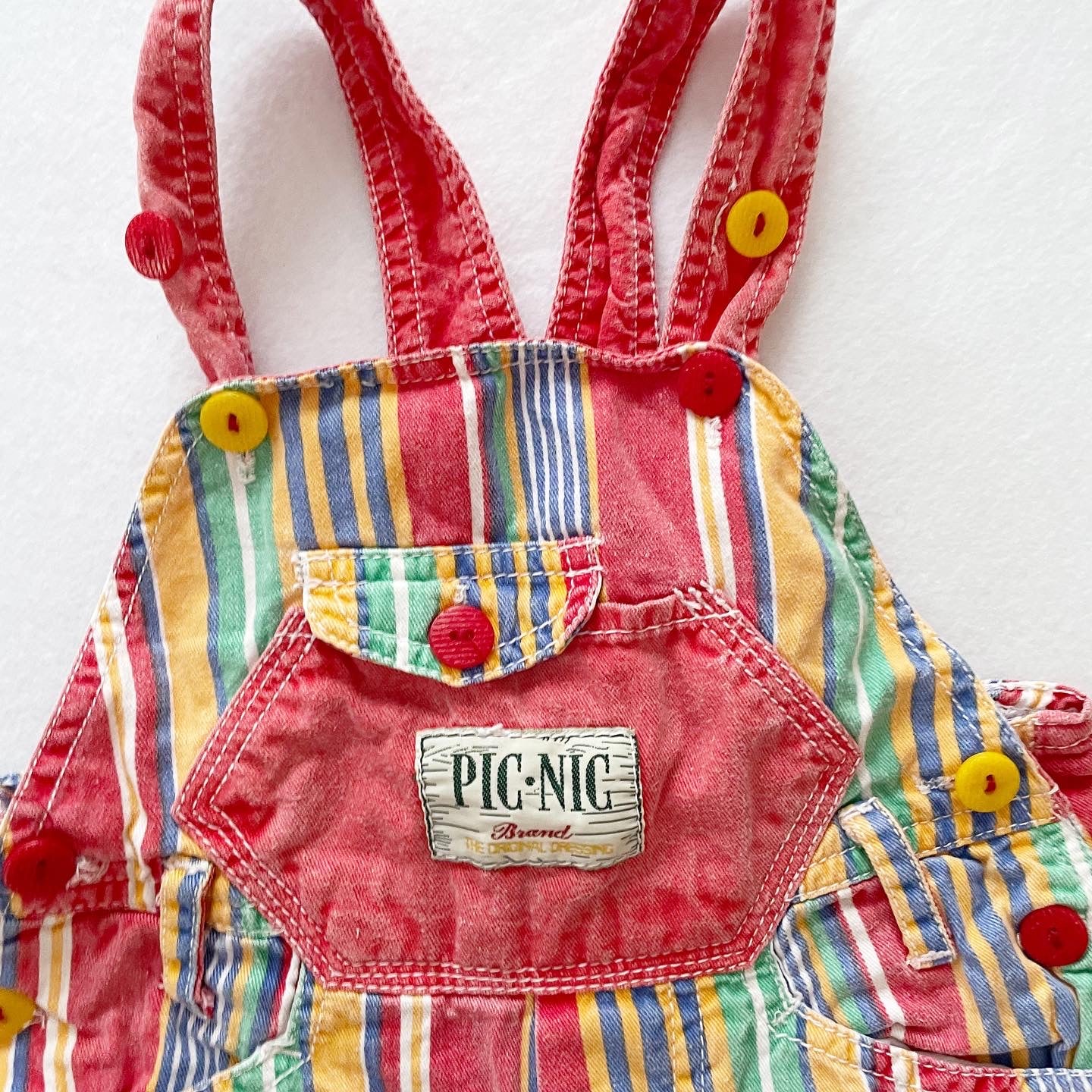 Striped Lightweight Overalls