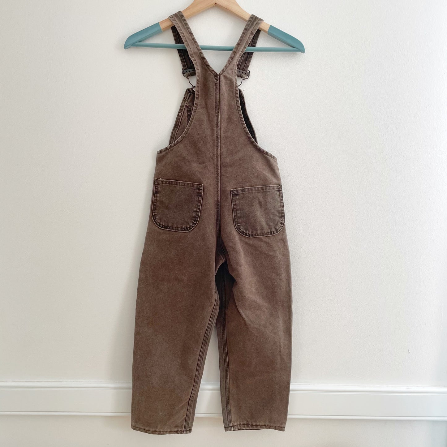 Vintage Brown Carhartt Overalls - Yellow Clover Vintage Kids Clothes