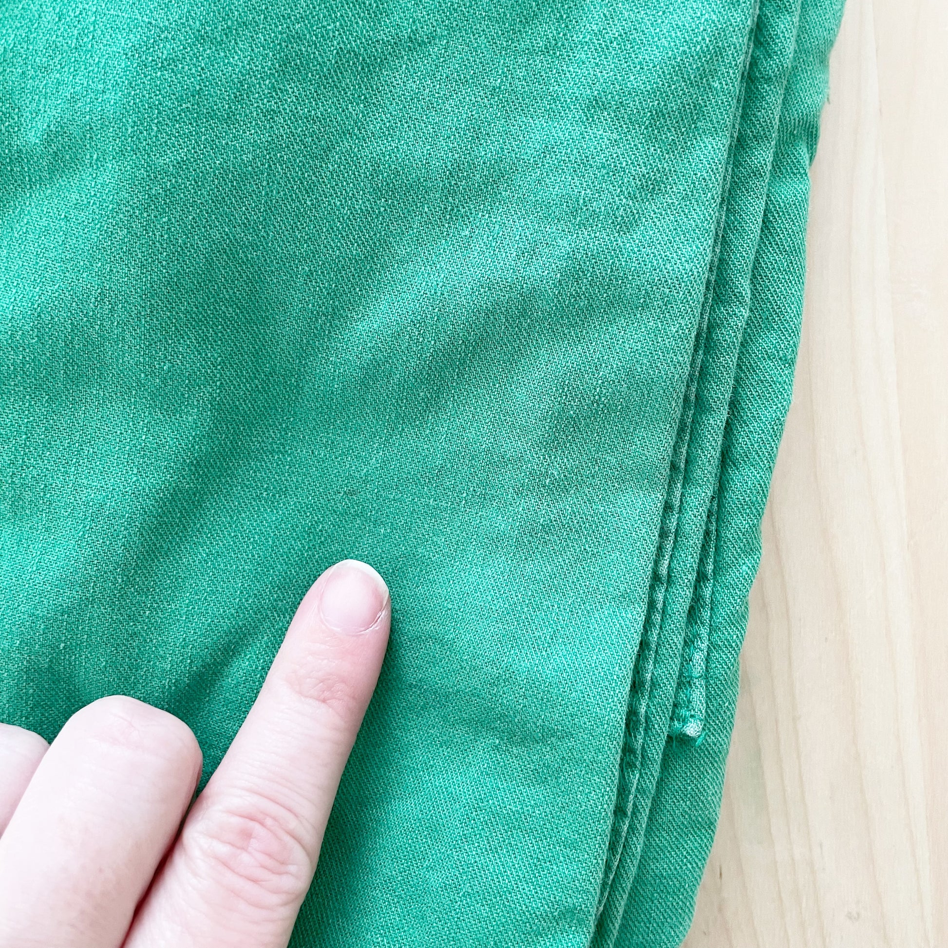 OshKosh Green Overalls - Yellow Clover Vintage Kids Clothes