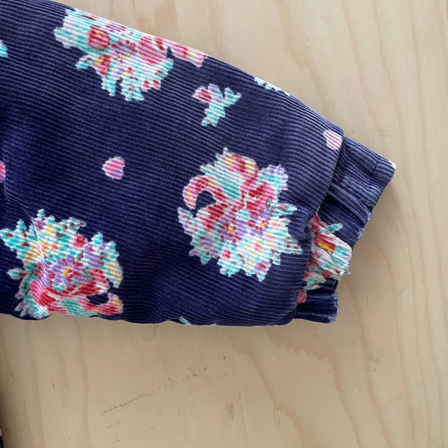 OshKosh Floral Bouquet Cord Ruffle Coat