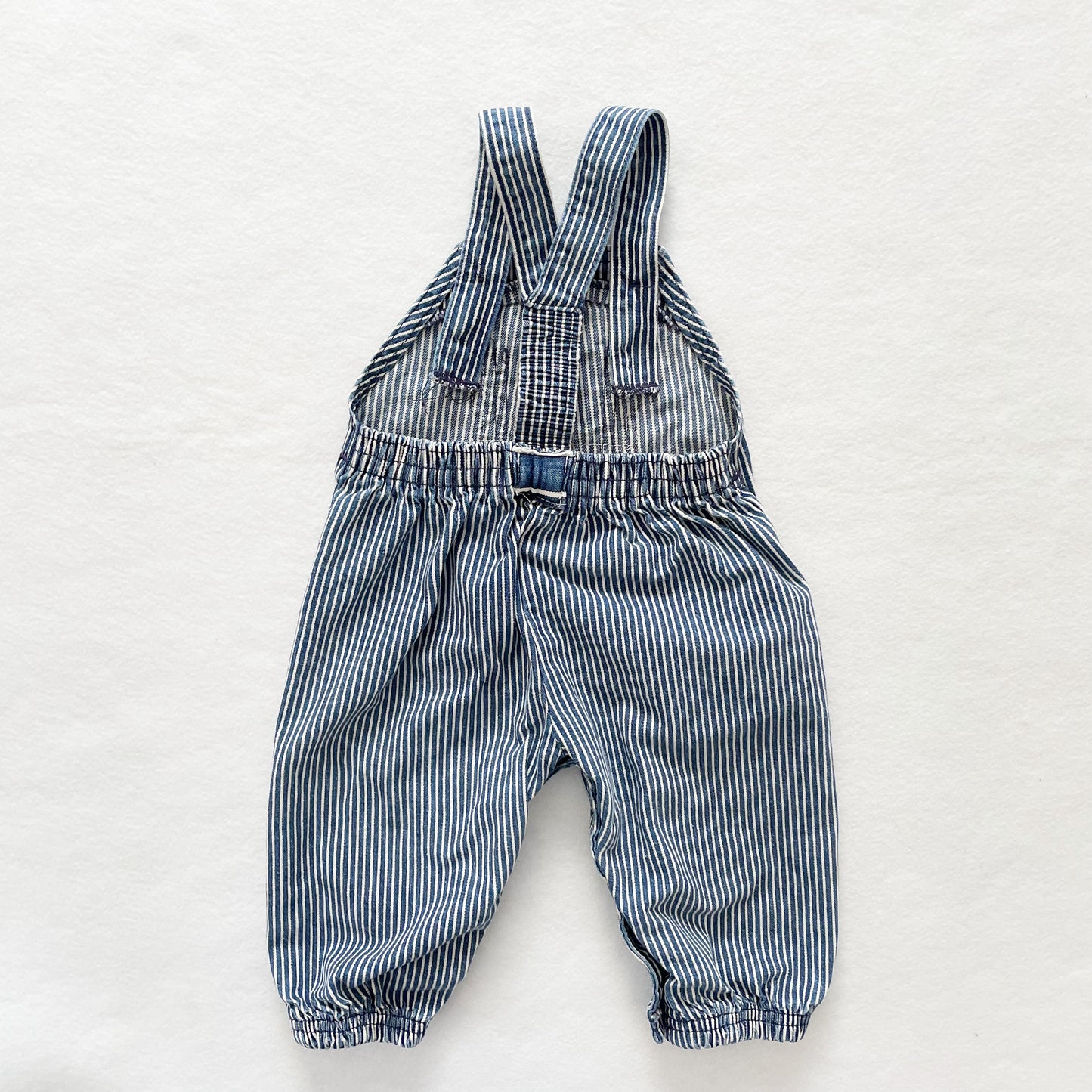 OshKosh Bandana Striped Overalls - Yellow Clover Vintage Kids Clothes