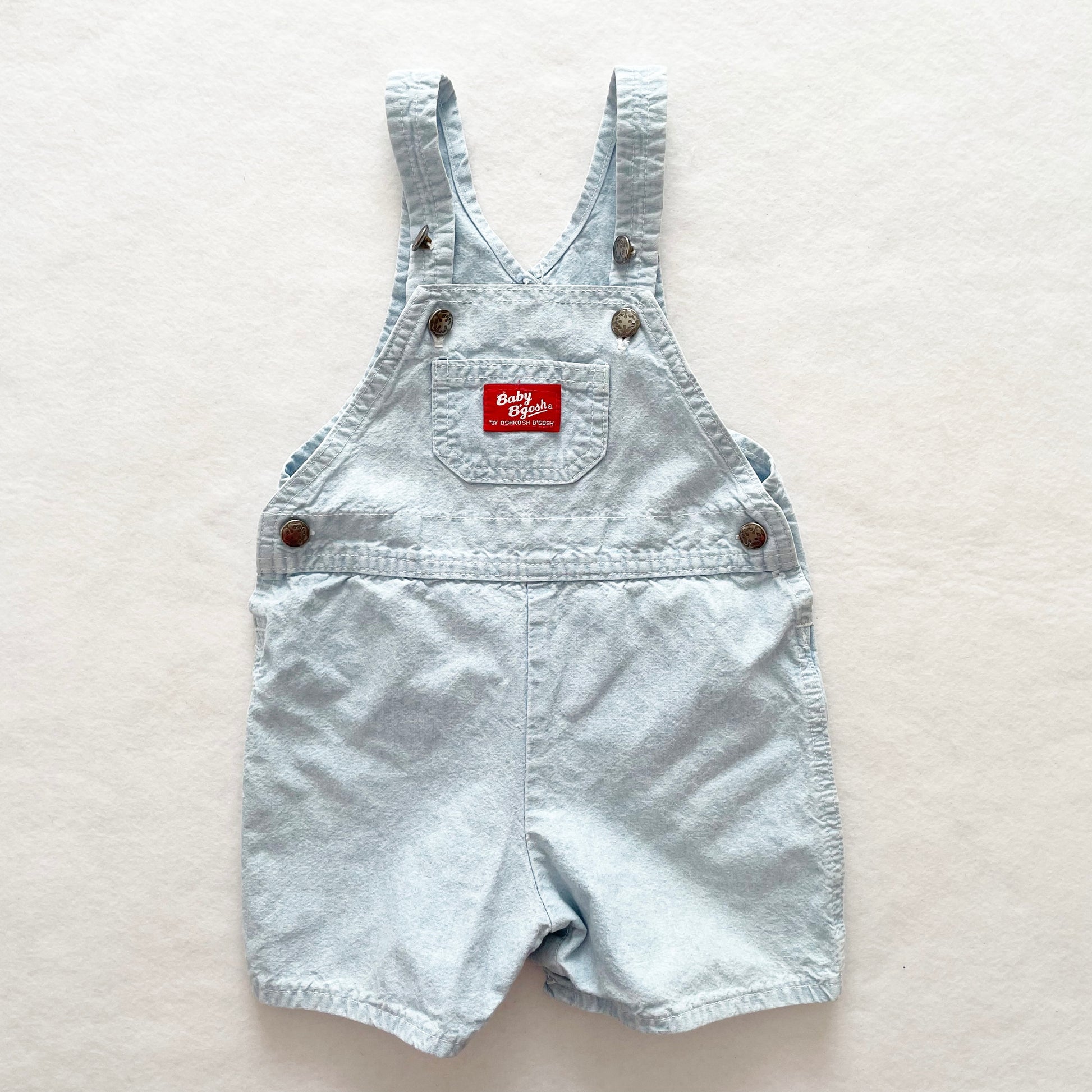 Vintage OshKosh Baby B’gosh Light Chambray Shortalls