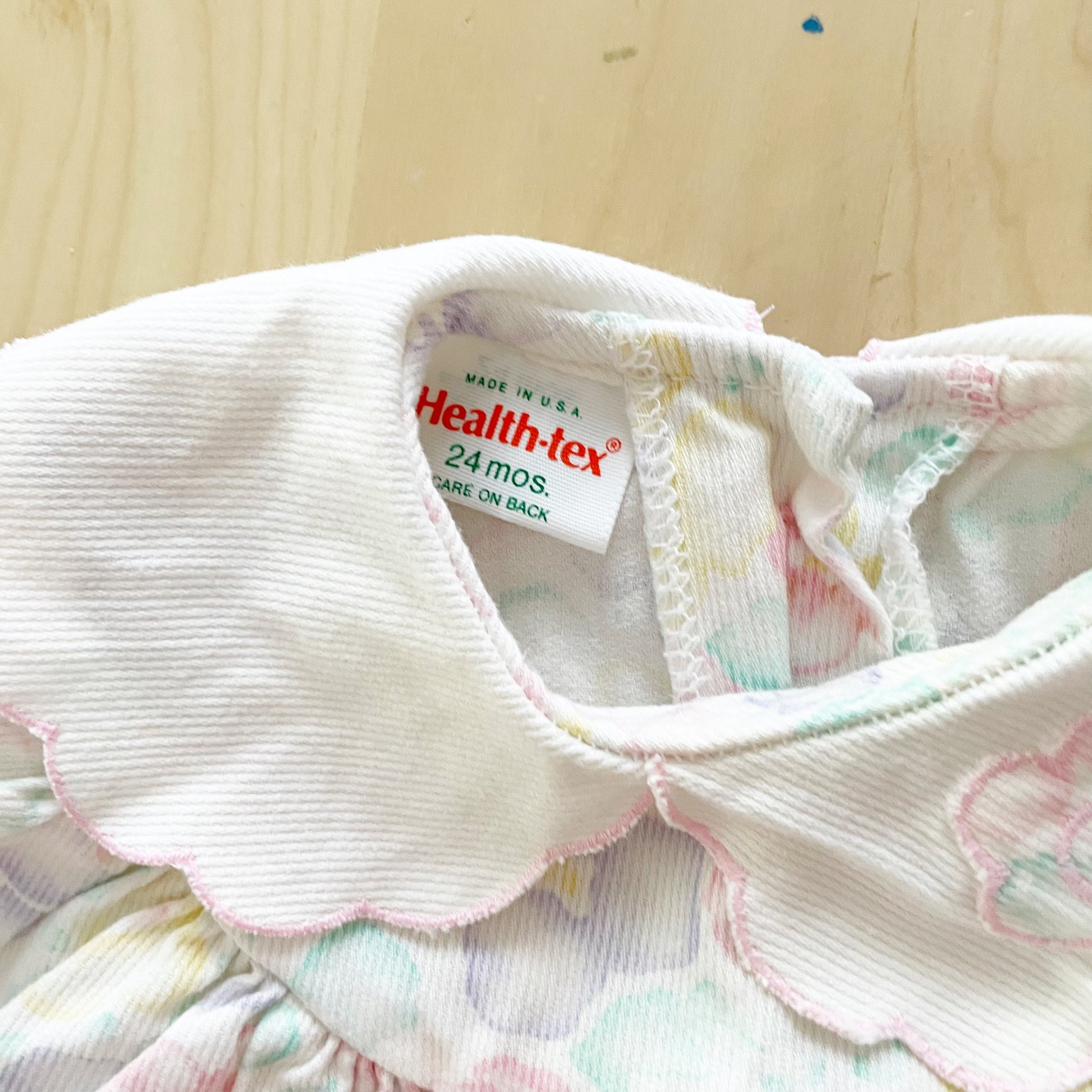 Vintage Healthtex Floral Jumpsuit Romper - Yellow Clover Vintage Kids Clothes