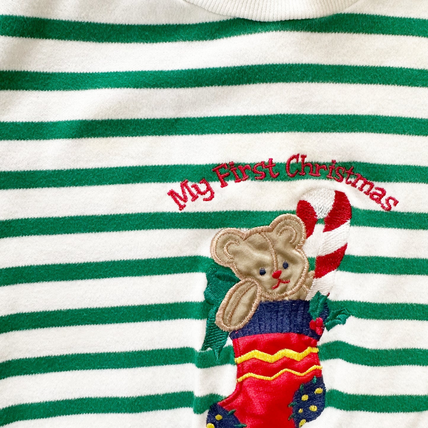 All Mine First Christmas Stocking Romper