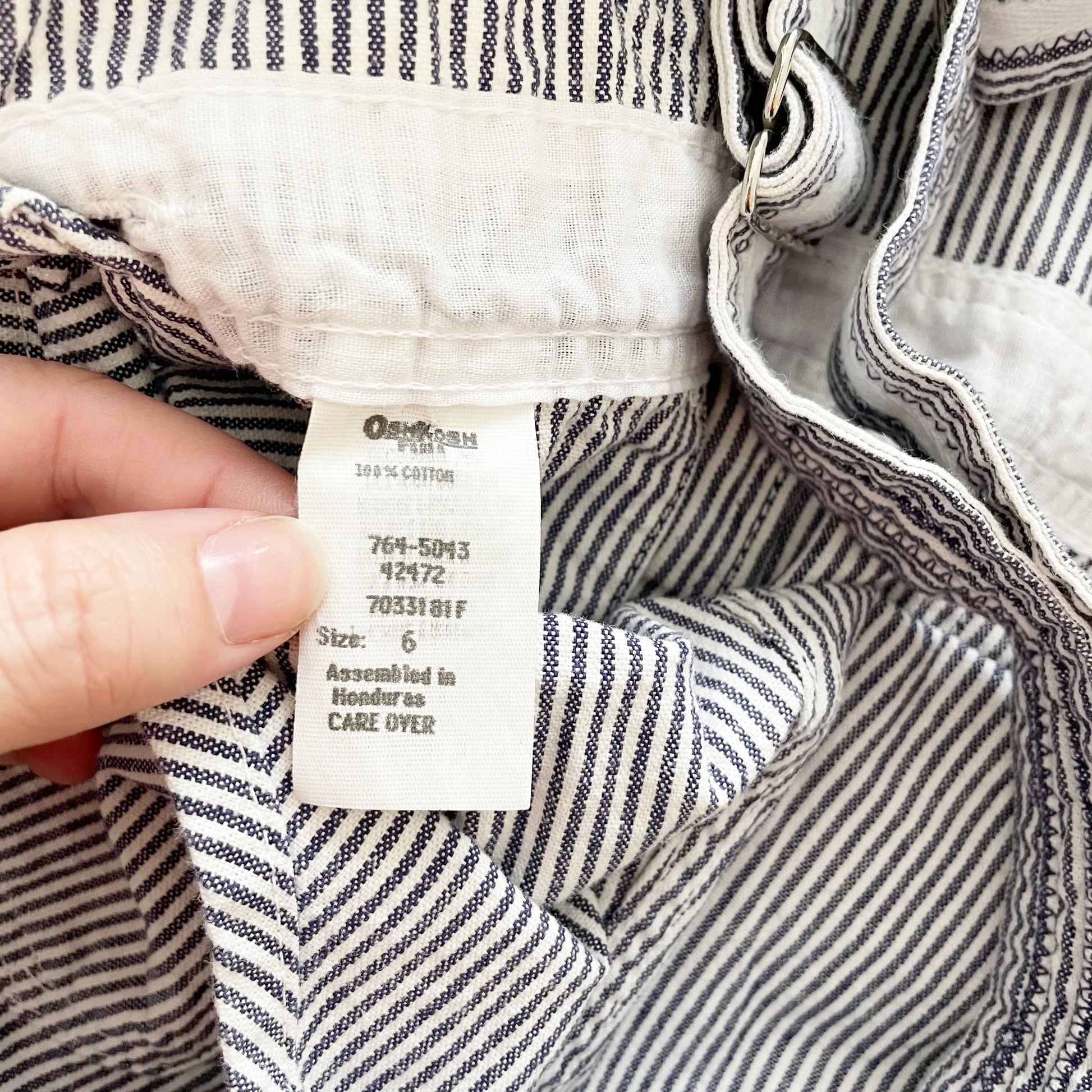 OshKosh Nautical Stripe Seaworthy Shortalls - Yellow Clover Vintage Kids Clothes