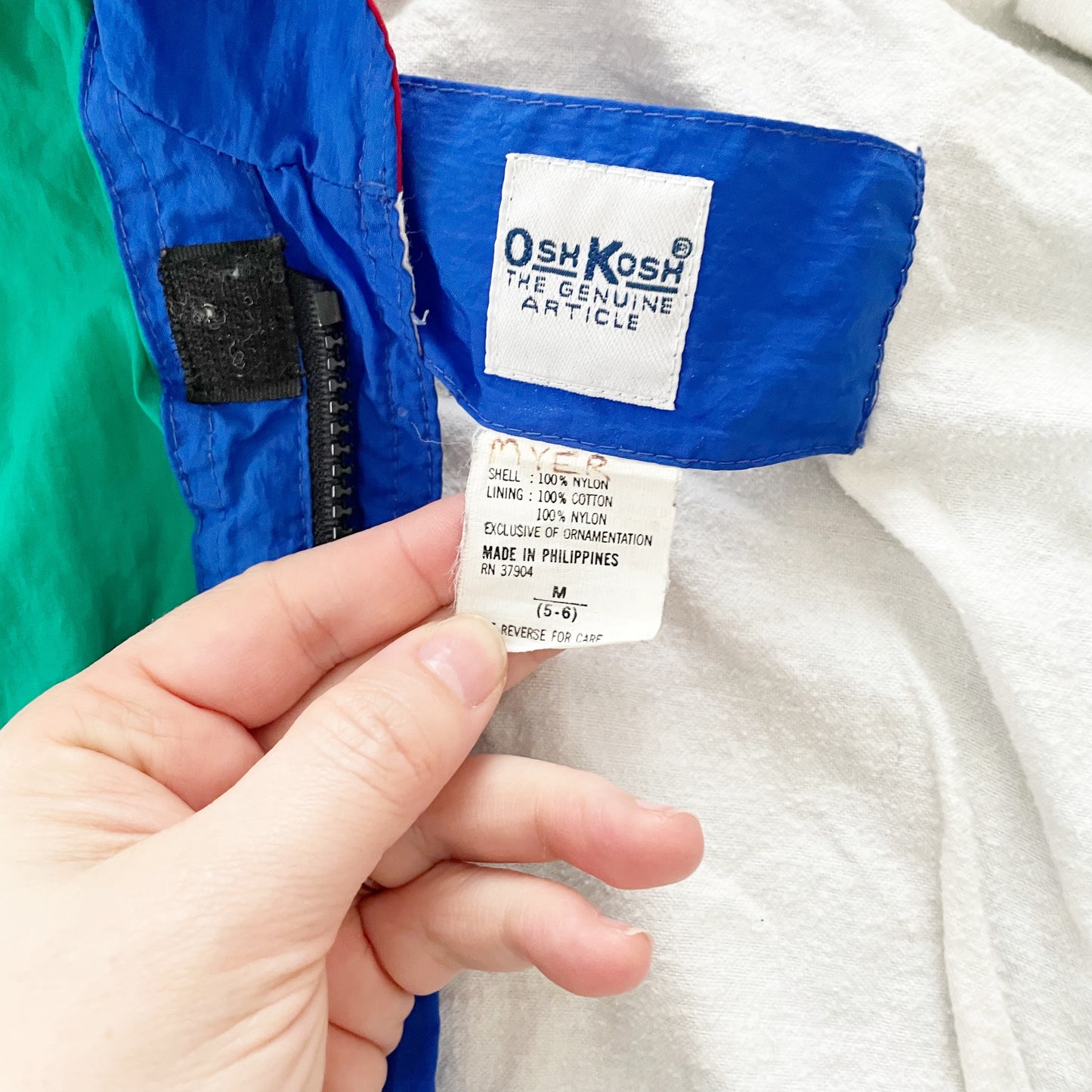 OshKosh Colorblock Jacket - Yellow Clover Vintage Kids Clothes