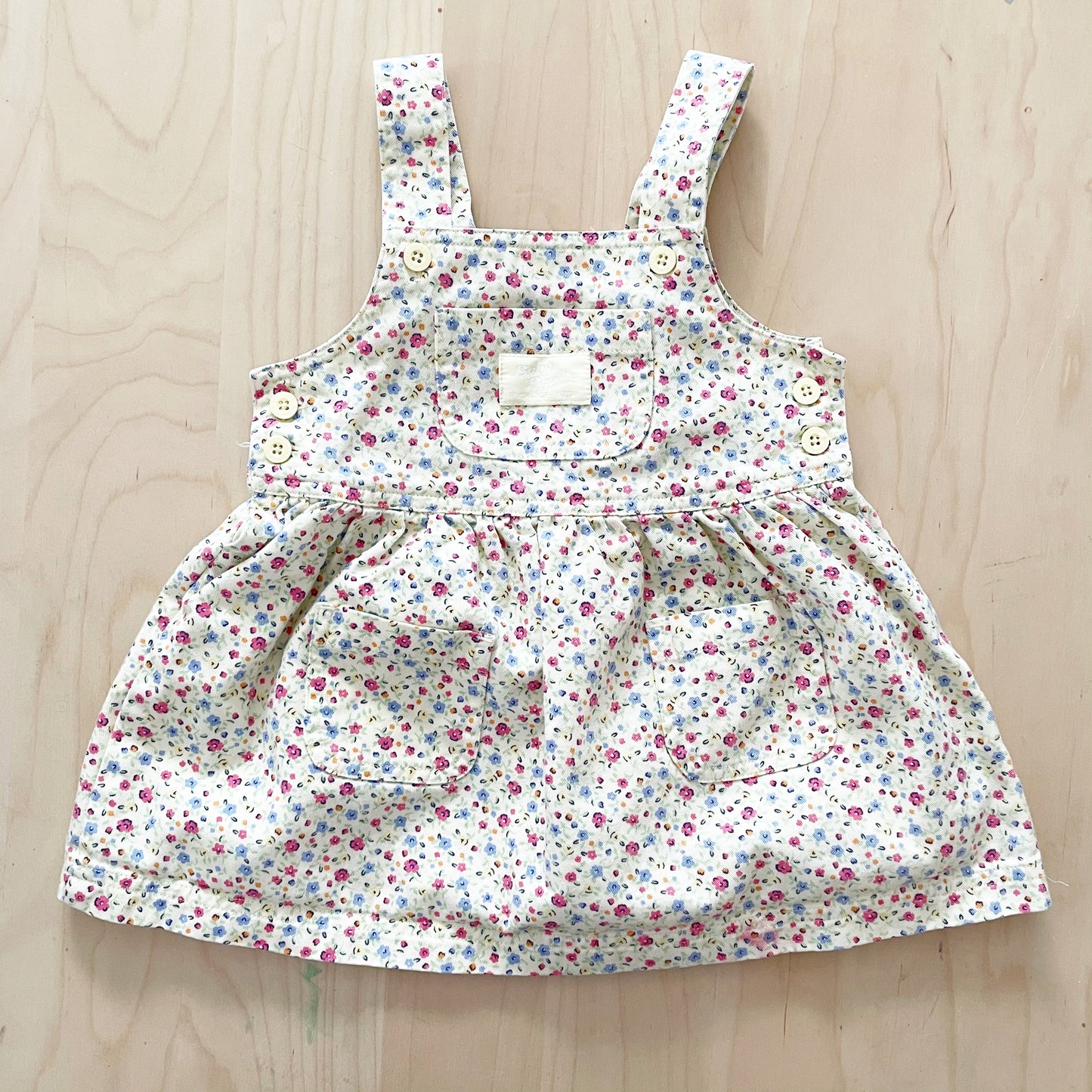 Retro Baby B’gosh Yellow Floral Skirtall