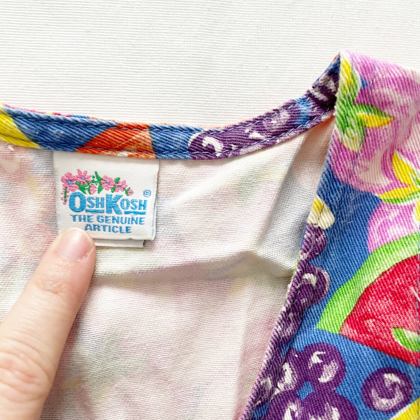 OshKosh Bright Fruit Print Romper - Yellow Clover Vintage Kids Clothes