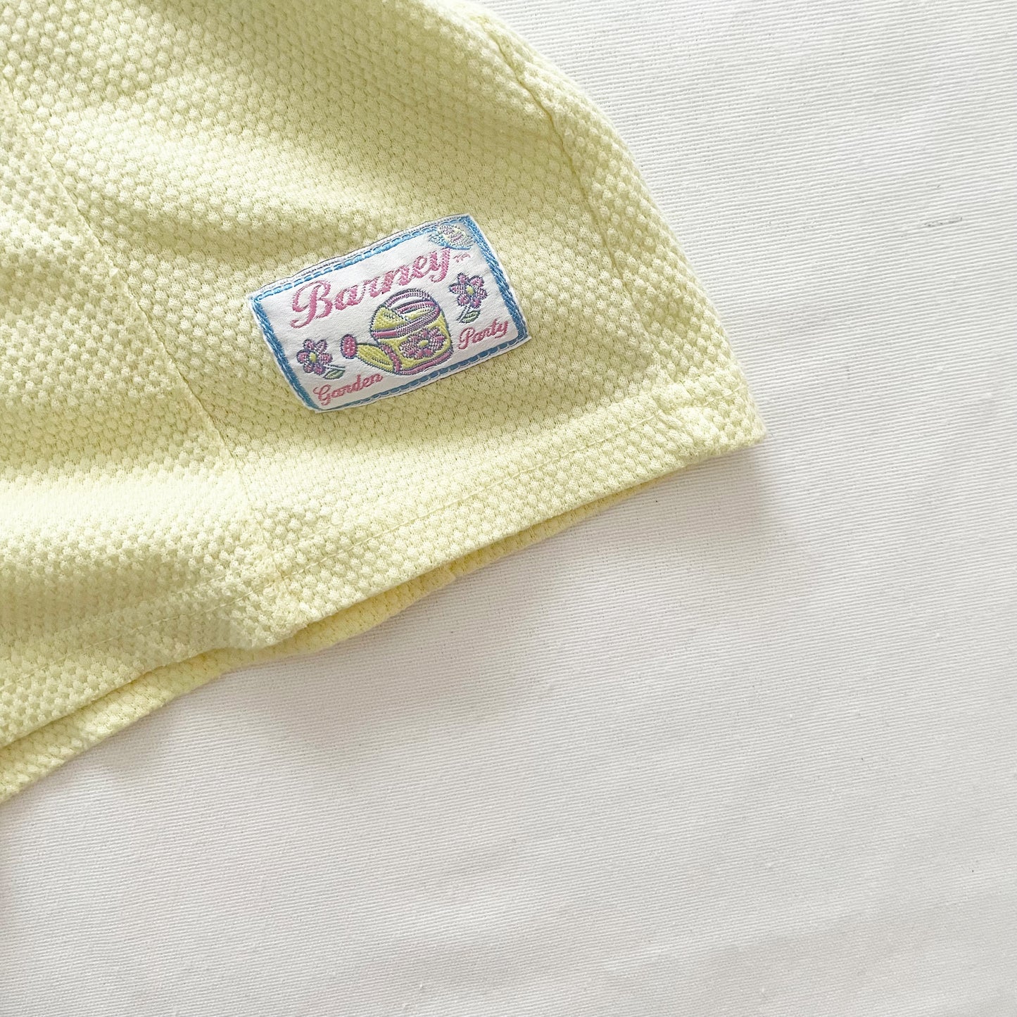 Barney and Baby Bop Garden Flowers Romper • 4T - Yellow Clover Vintage Kids Clothes