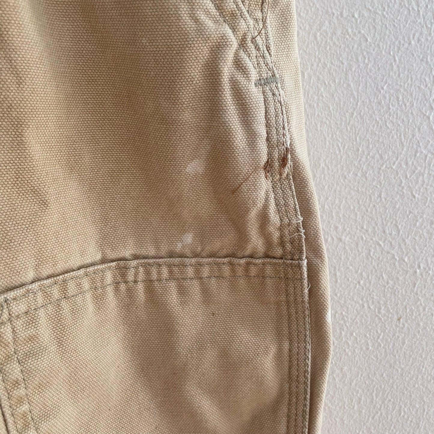 Carhartt Light Tan Reinforced Knee Overalls • 3T (?) - Yellow Clover Vintage Kids Clothes