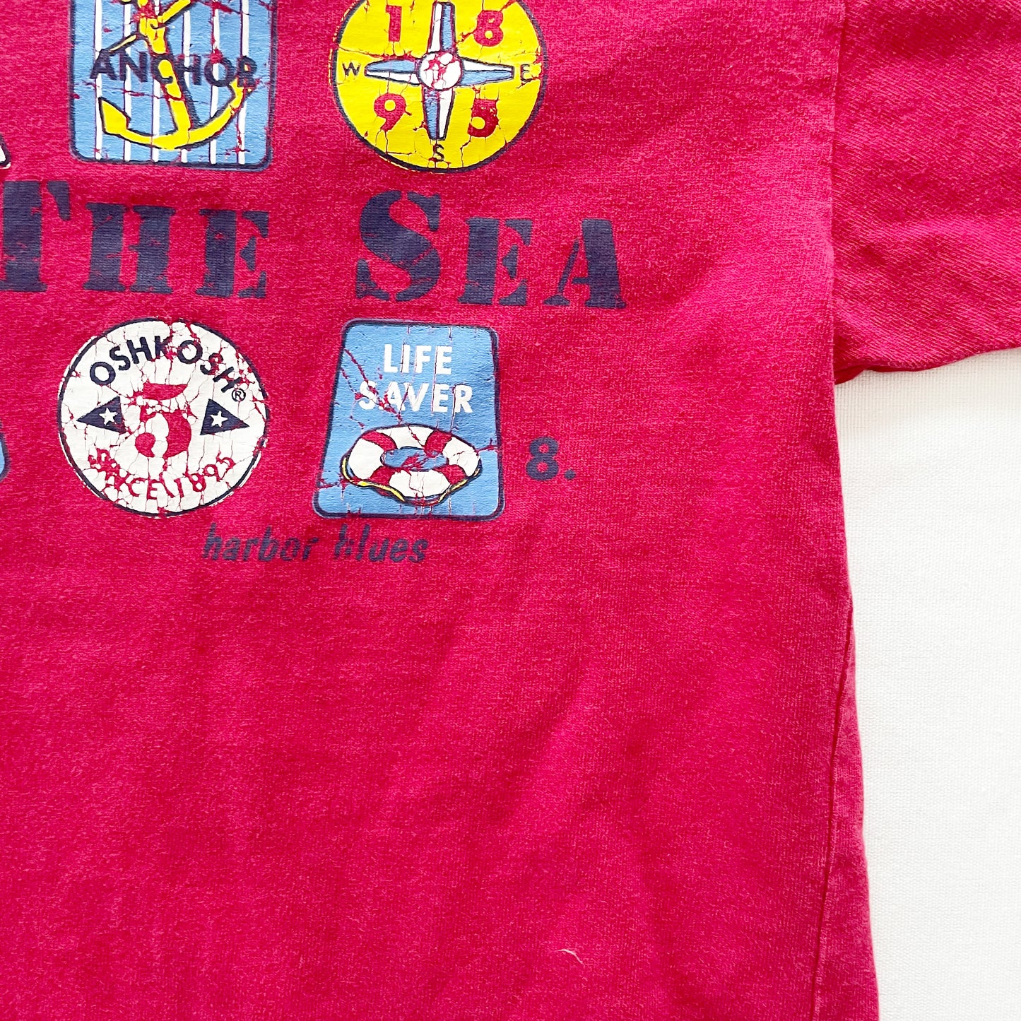 OshKosh On the Sea Graphic Tee - Yellow Clover Vintage Kids Clothes