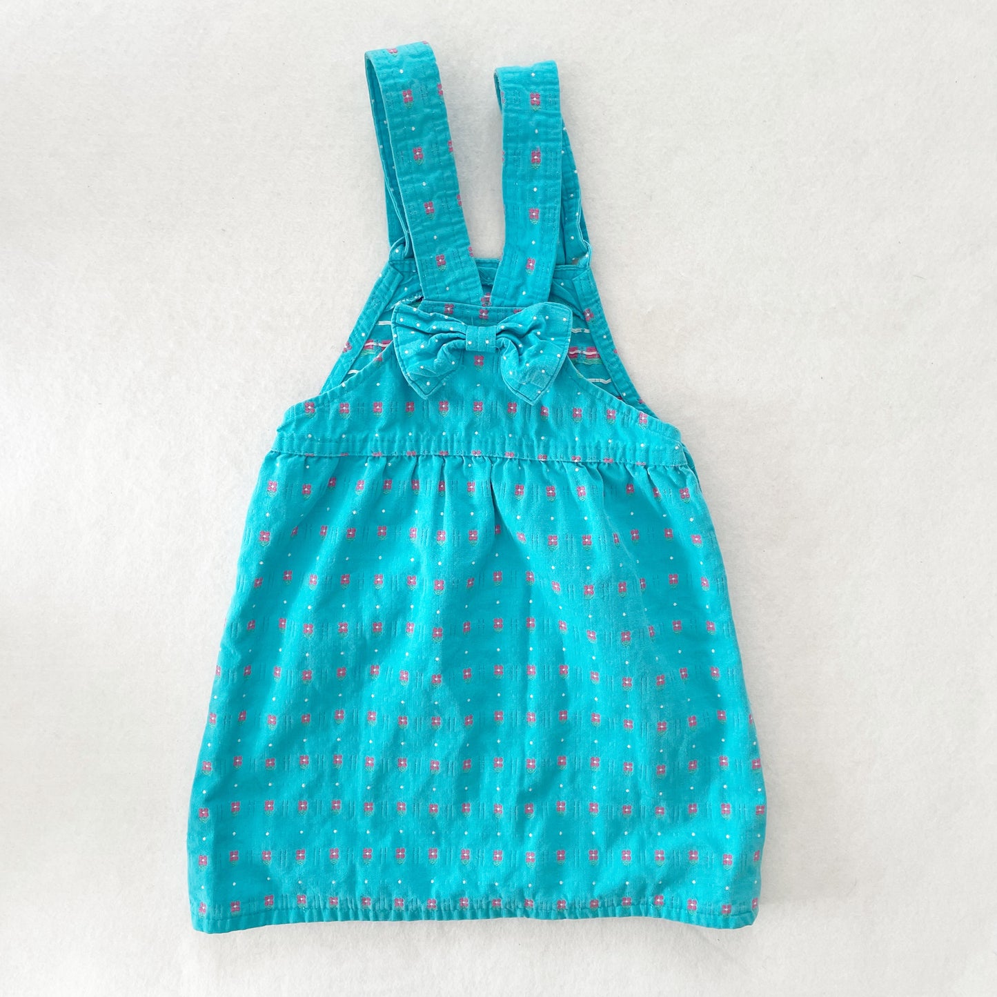 OshKosh Bow Back Skirtall - Yellow Clover Vintage Kids Clothes