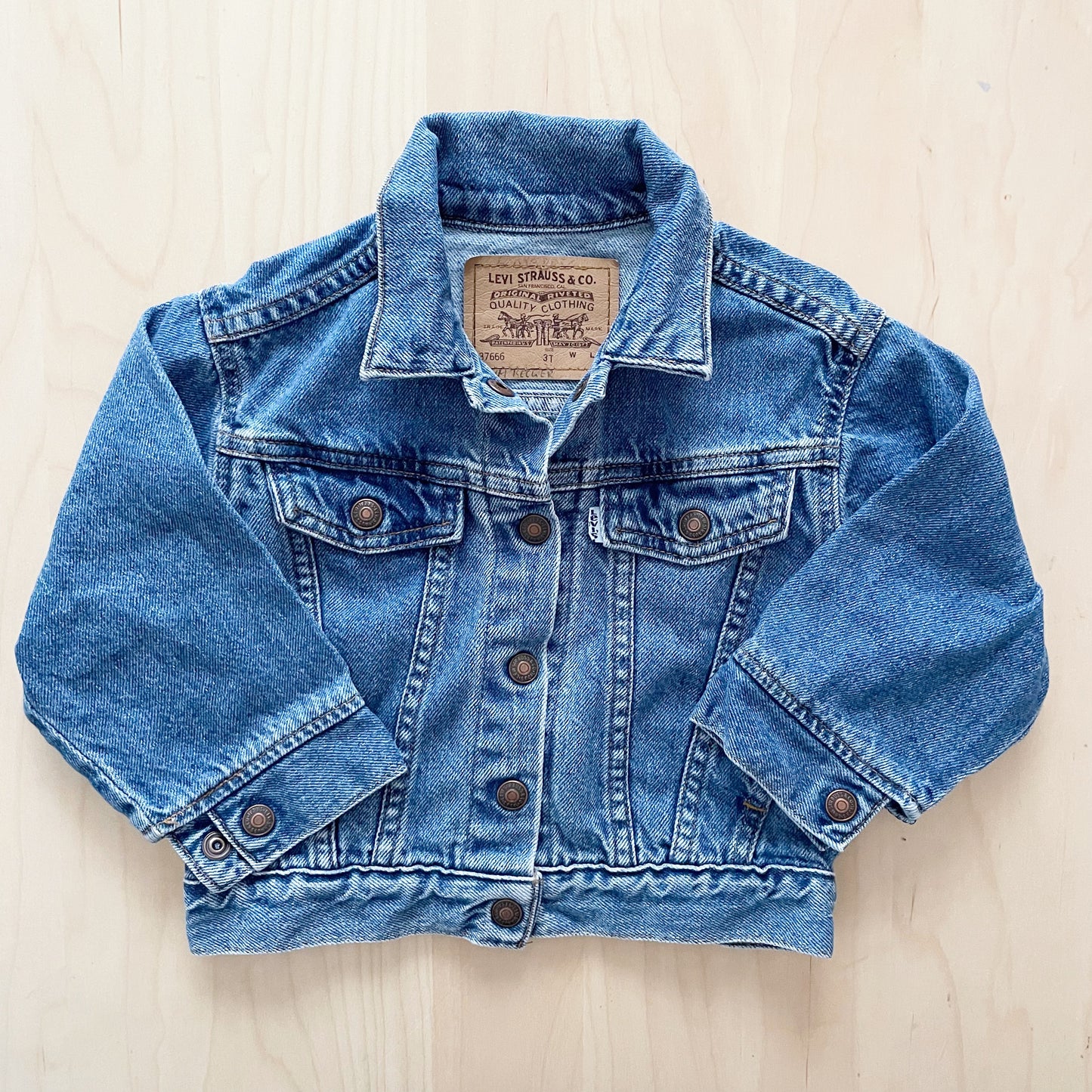 Vintage Levi’s Medium Wash White Tab Toddler Jacket
