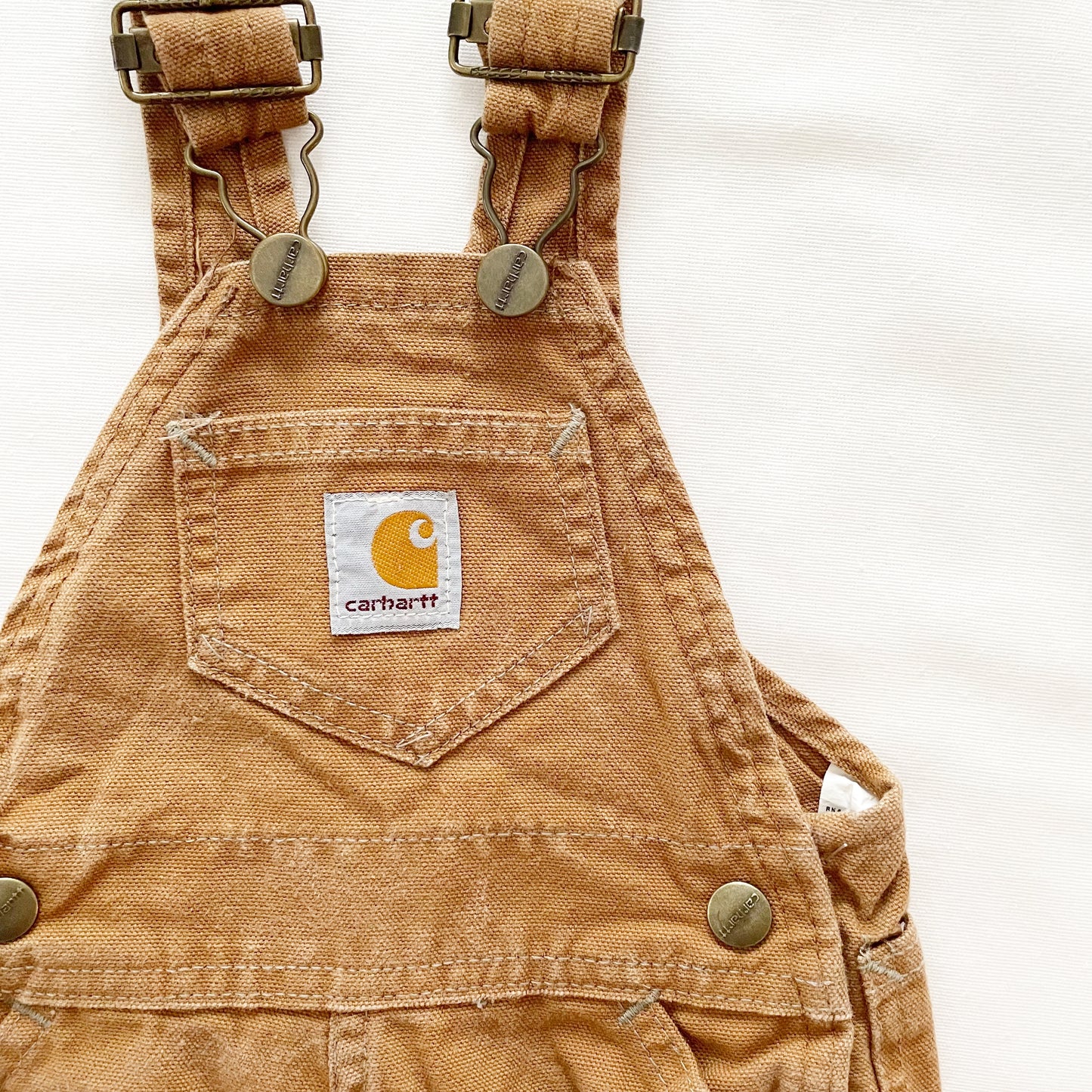 Carhartt Tan Overalls • 12m - Yellow Clover Vintage Kids Clothes