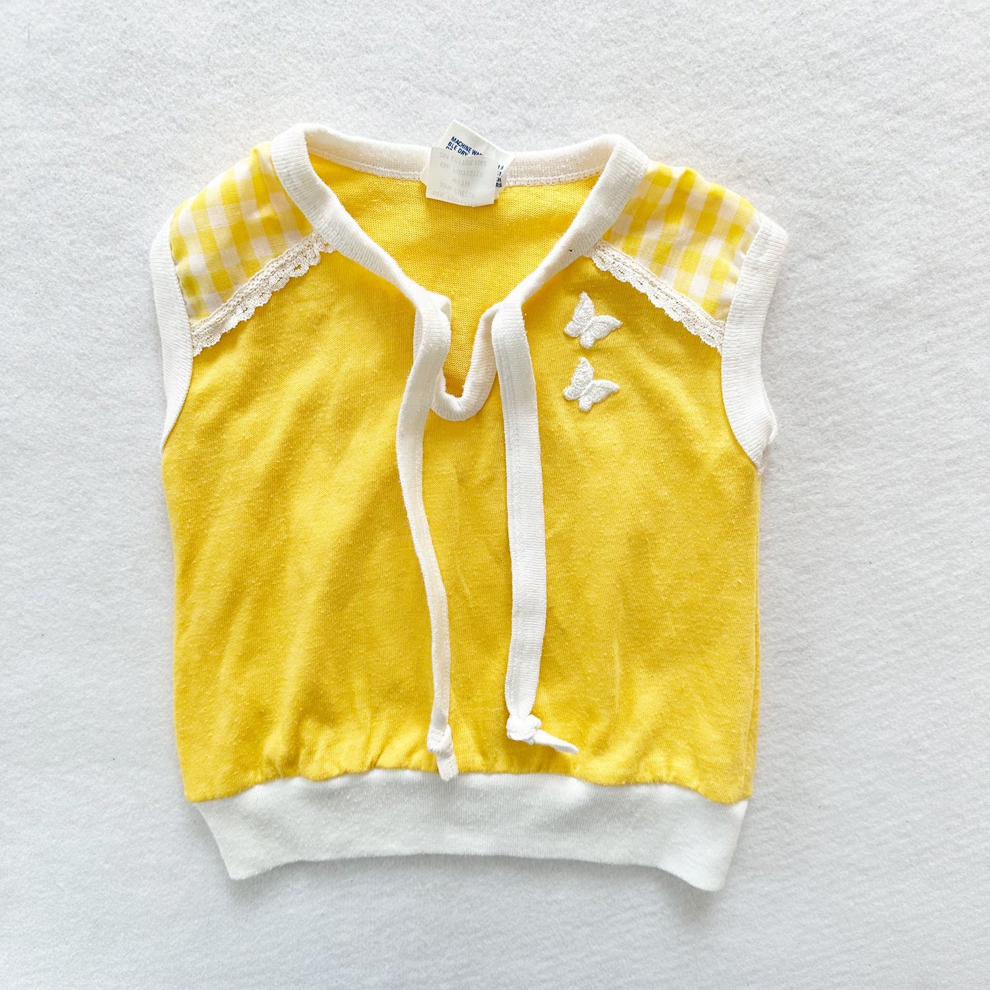 Toddly Winks Butterfly Gingham Tank