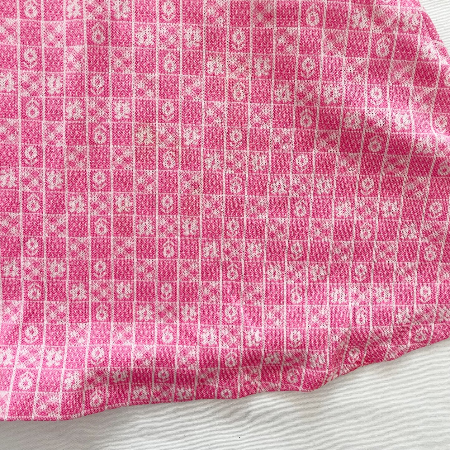 Vintage Pink Print Twirl Dress - Yellow Clover Vintage Kids Clothes