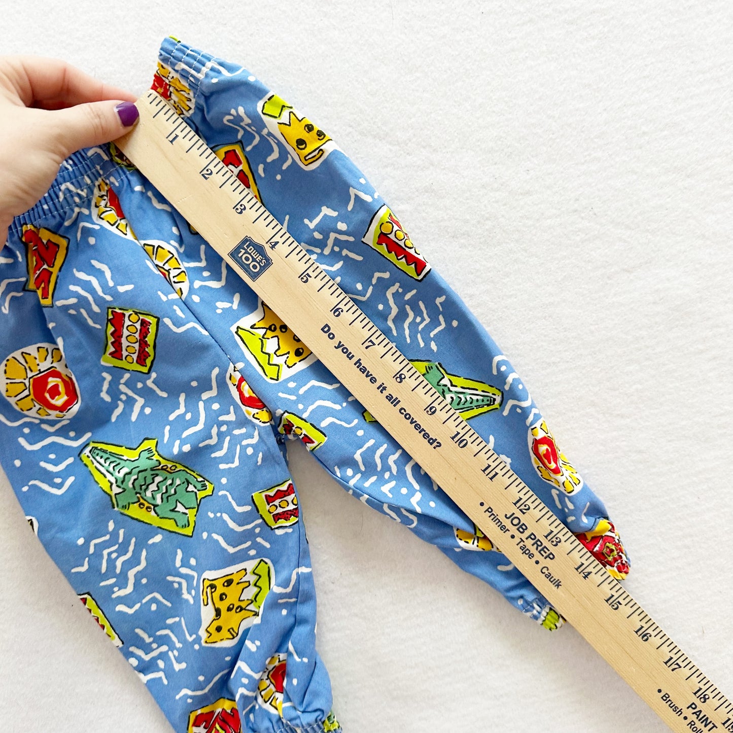 Wee Willie Crazy Print Pants - Yellow Clover Vintage Kids Clothes