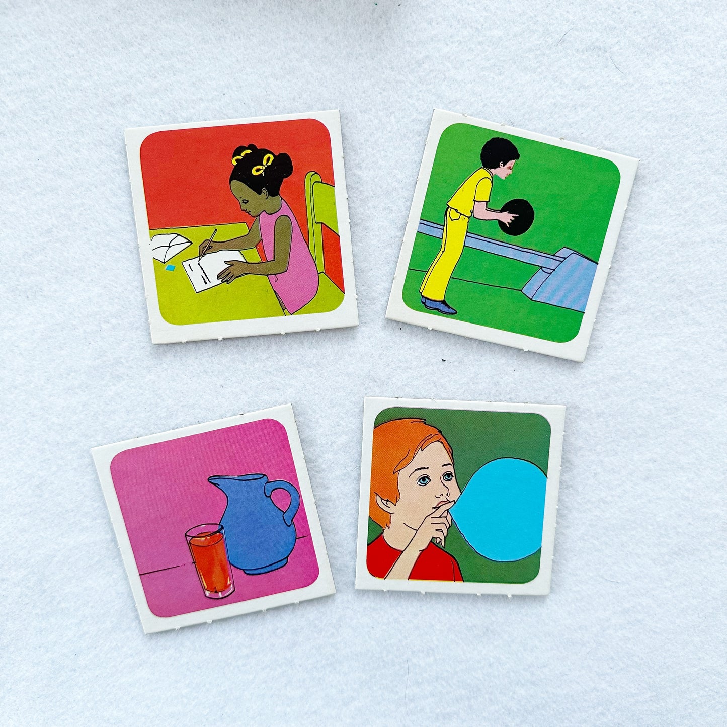 Milton Bradley Sequence Cards - Yellow Clover Vintage Kids Clothes