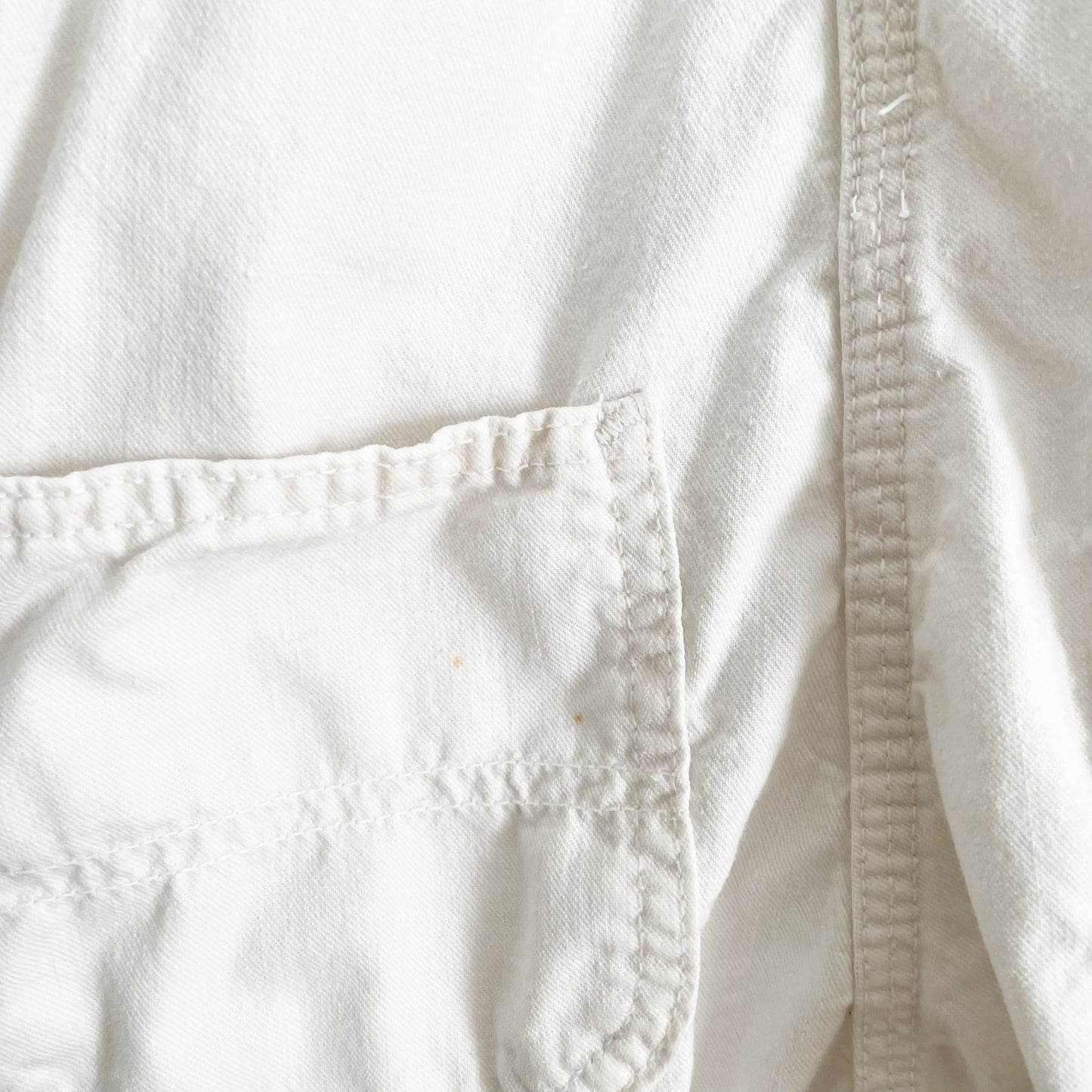 Lee Off-White Overalls • 5T? - Yellow Clover Vintage Kids Clothes