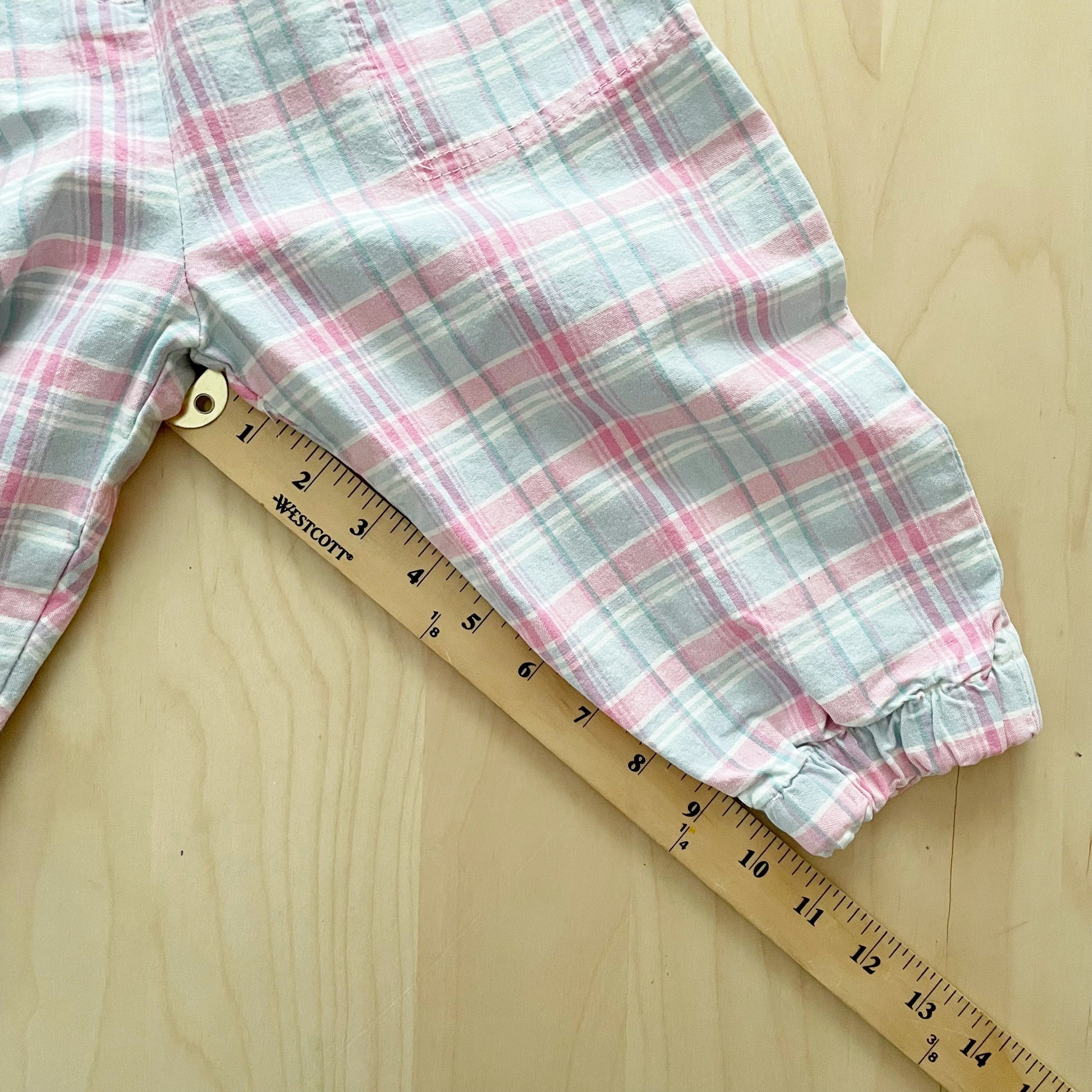 Levi’s Plaid Jumpsuit - Yellow Clover Vintage Kids Clothes