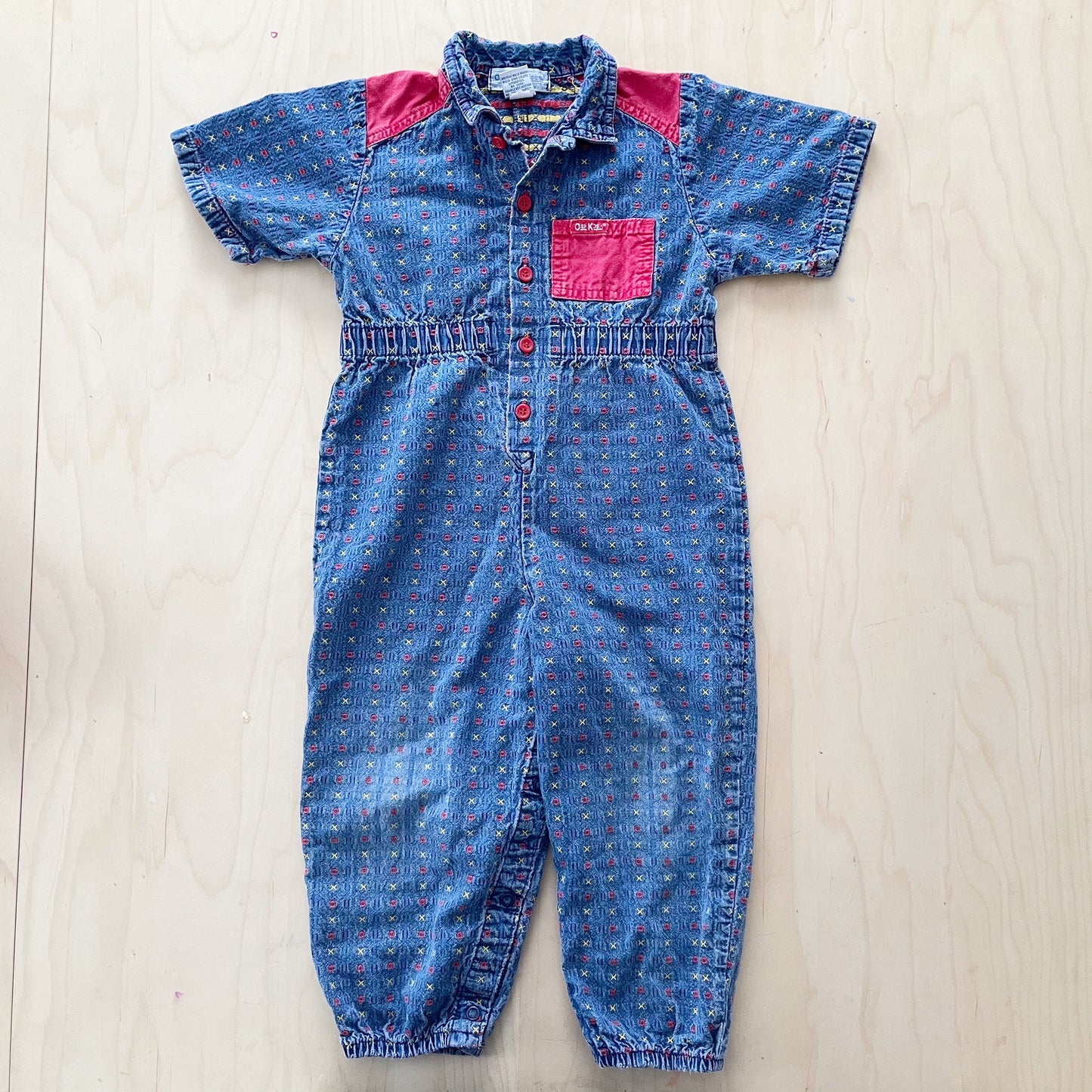 OshKosh XO Jumpsuit - Yellow Clover Vintage Kids Clothes