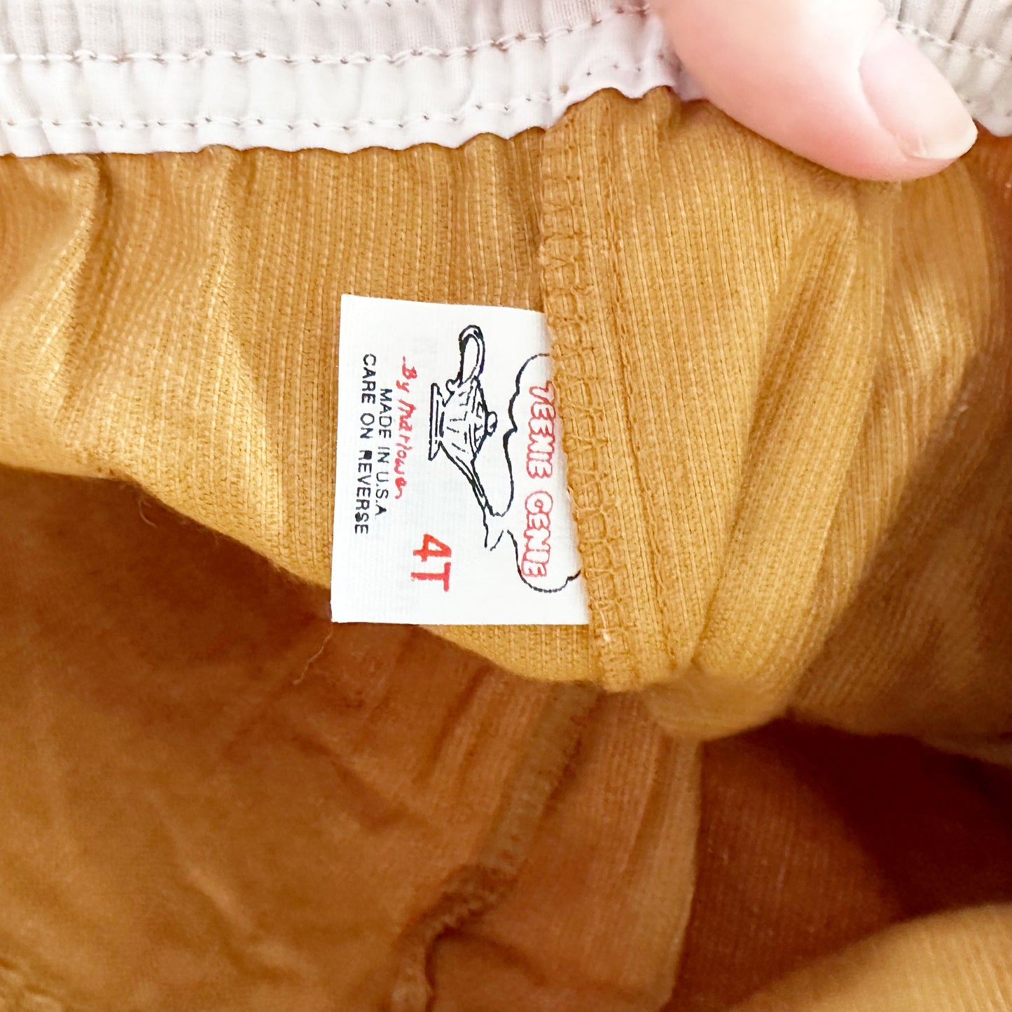 Teenie Genie Koala Pocket Pants - Yellow Clover Vintage Kids Clothes