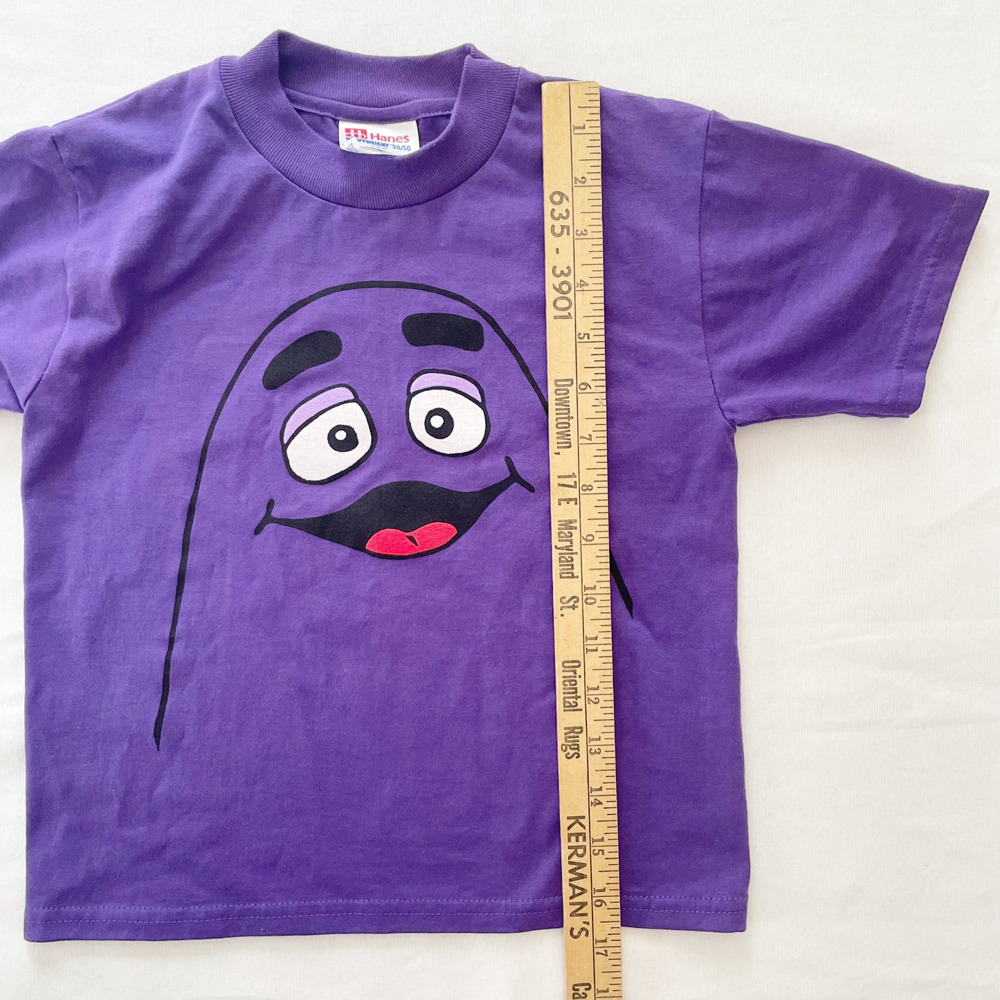 McDonald’s Grimace Graphic Tee • 6/8y - Yellow Clover Vintage Kids Clothes