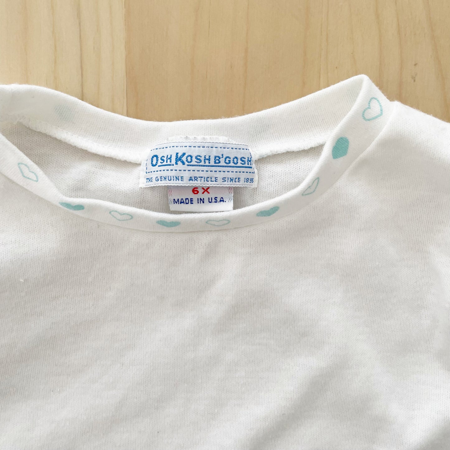 OshKosh Cupid Hearts Layer Tee - Yellow Clover Vintage Kids Clothes