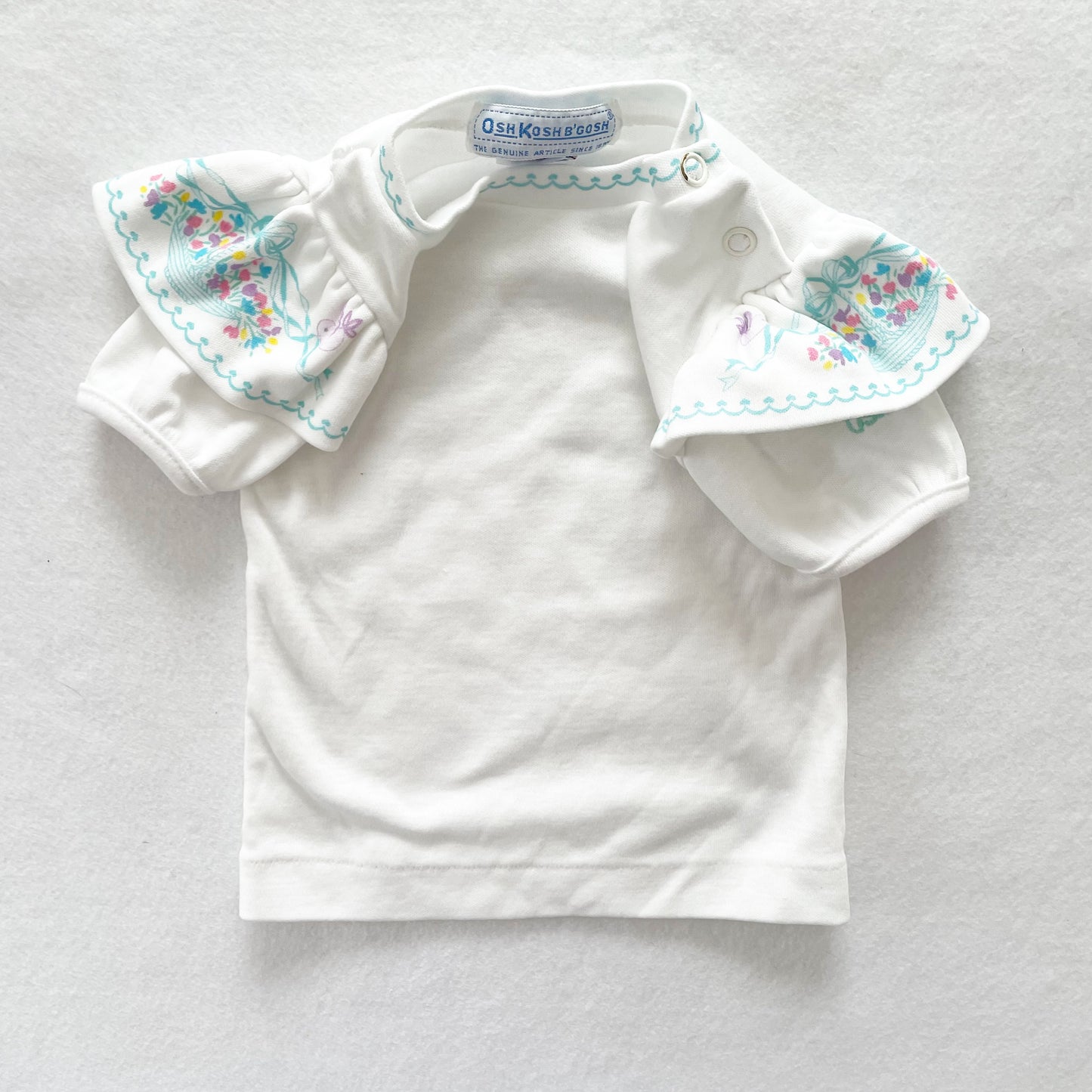 OshKosh Flower Basket Top - Yellow Clover Vintage Kids Clothes
