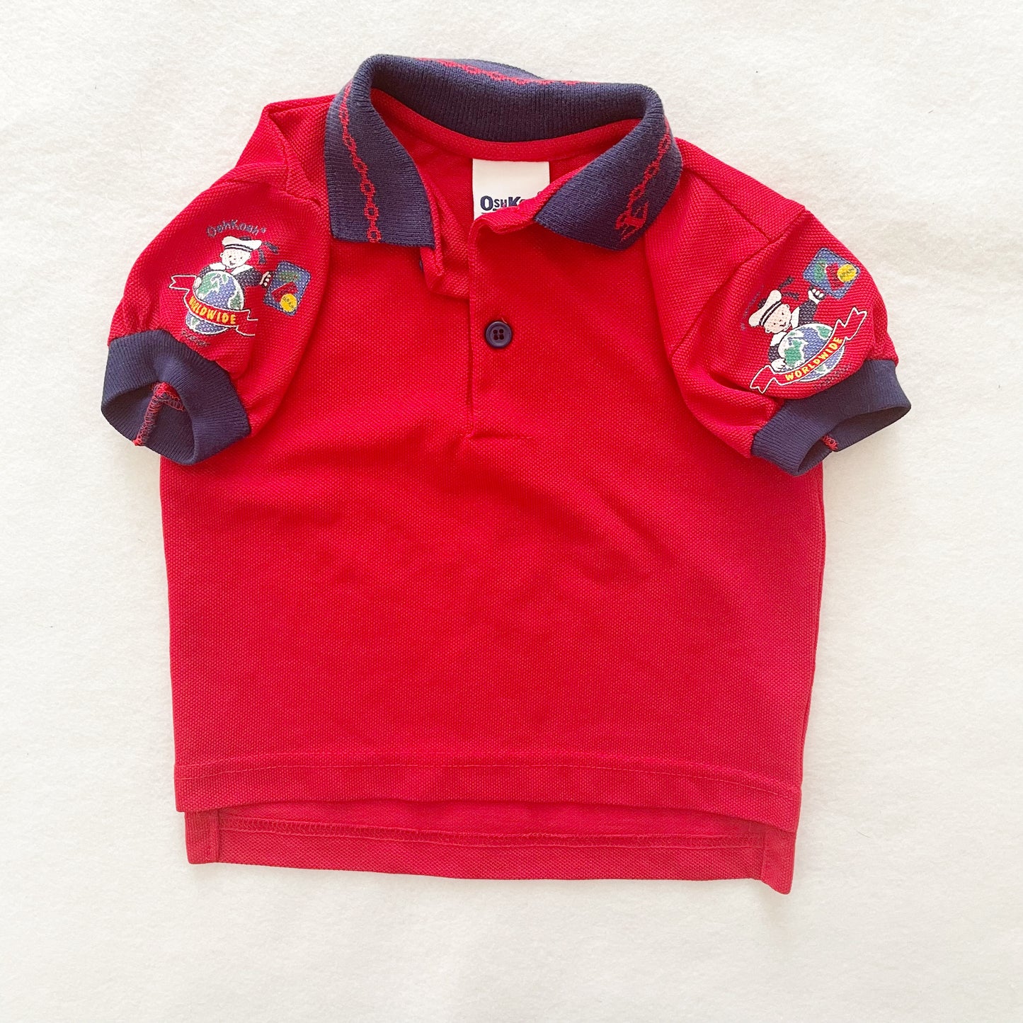 OshKosh World Traveler Layer Top - Yellow Clover Vintage Kids Clothes