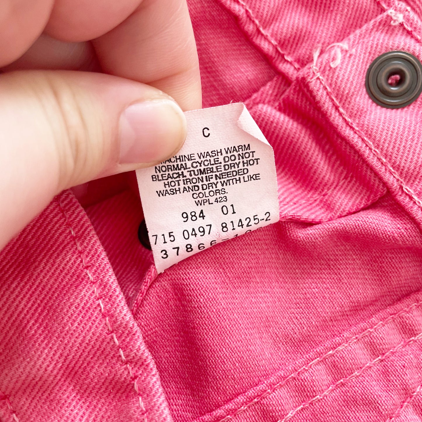 Levi’s Coral Pink Denim Jacket
