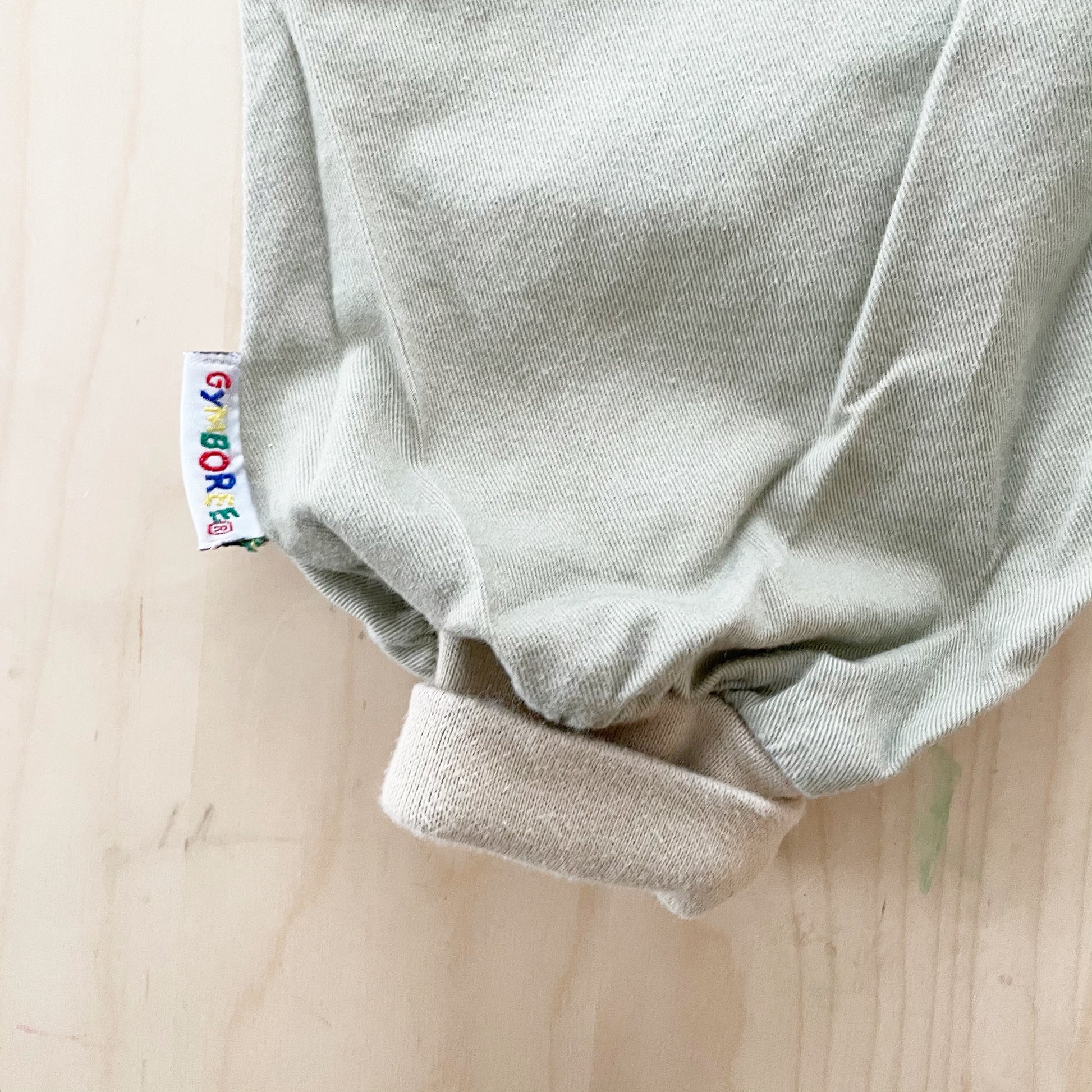Gymboree Tan Patch Overalls - Yellow Clover Vintage Kids Clothes