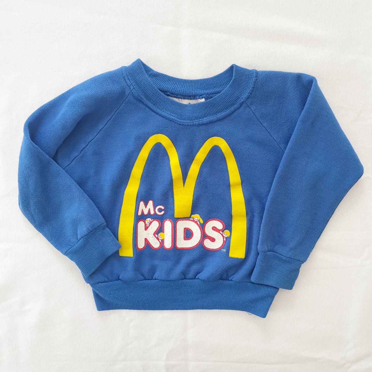 McKids Logo Sweatshirt • 2T? - Yellow Clover Vintage Kids Clothes