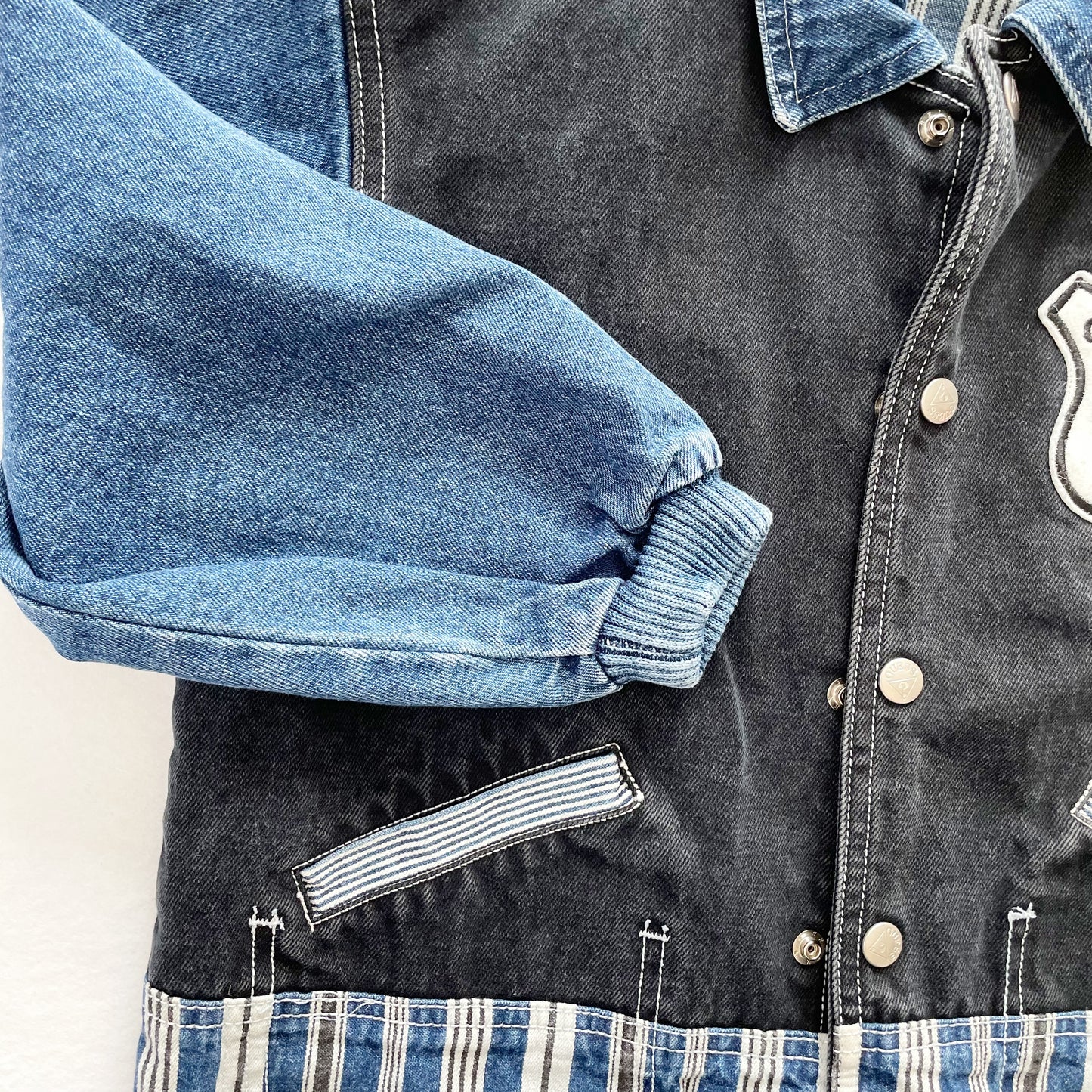 Guess Route 66 Denim Jacket - Yellow Clover Vintage Kids Clothes