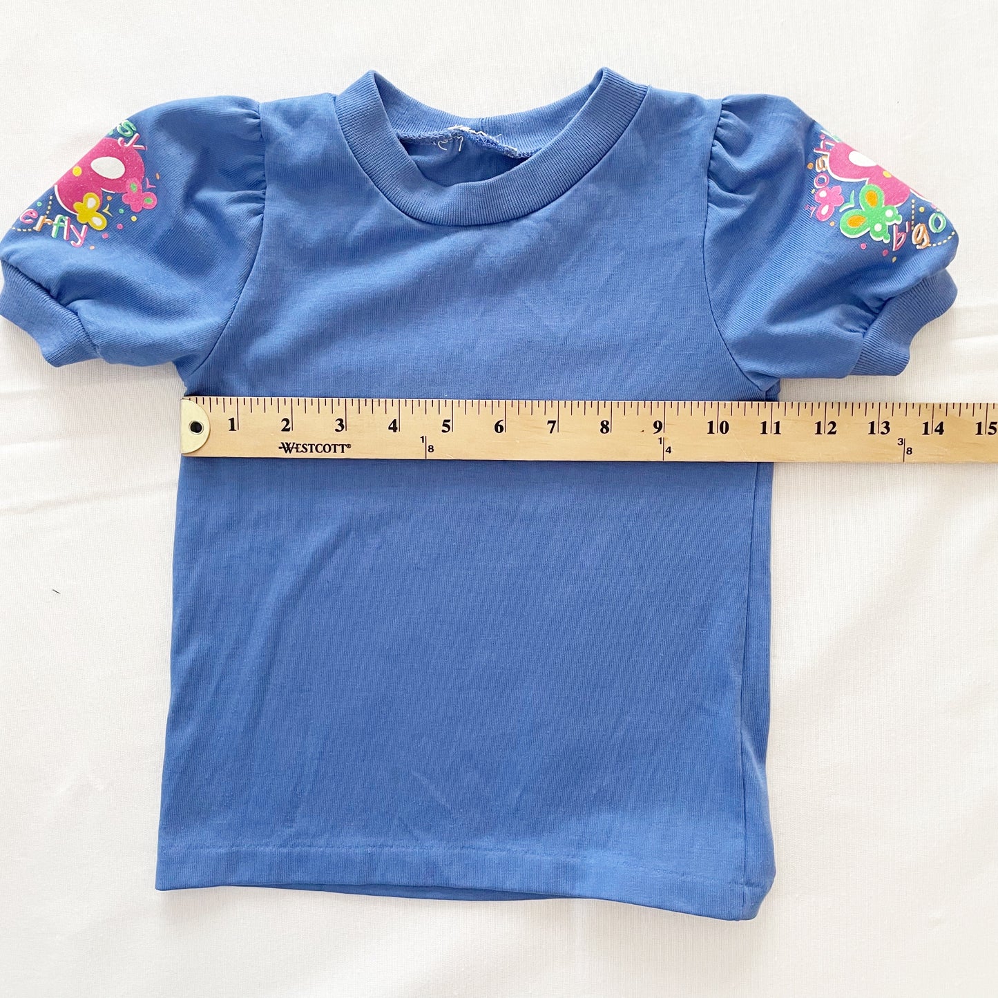 OshKosh Butterfly Sleeve Layer Tee - Yellow Clover Vintage Kids Clothes