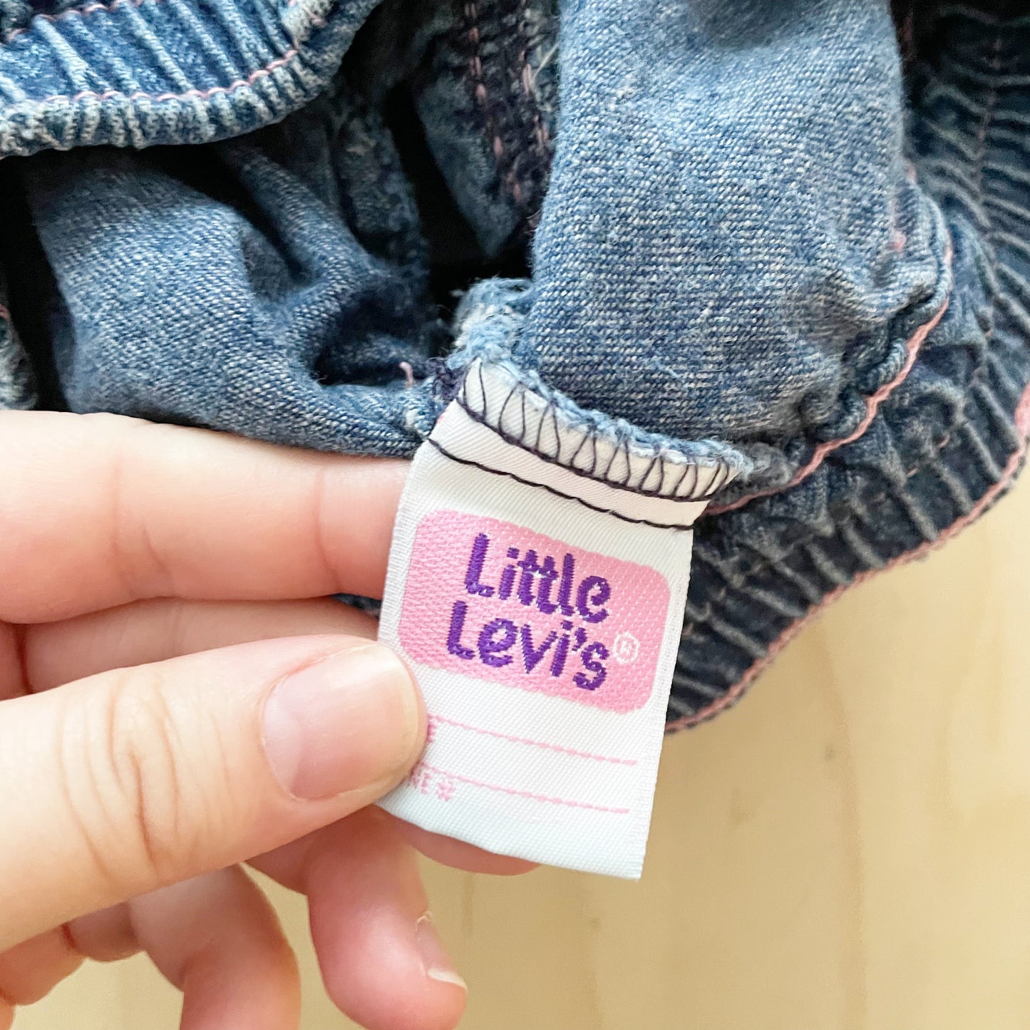 Levi’s Floral Print Culotte Shorts - Yellow Clover Vintage Kids Clothes