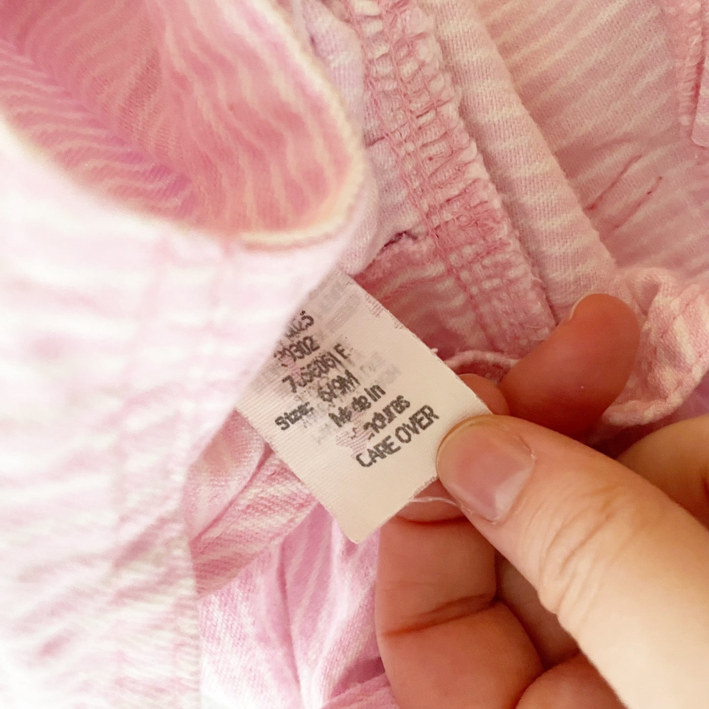 Baby B’gosh Pink Hickory Stripe Bubble Overalls