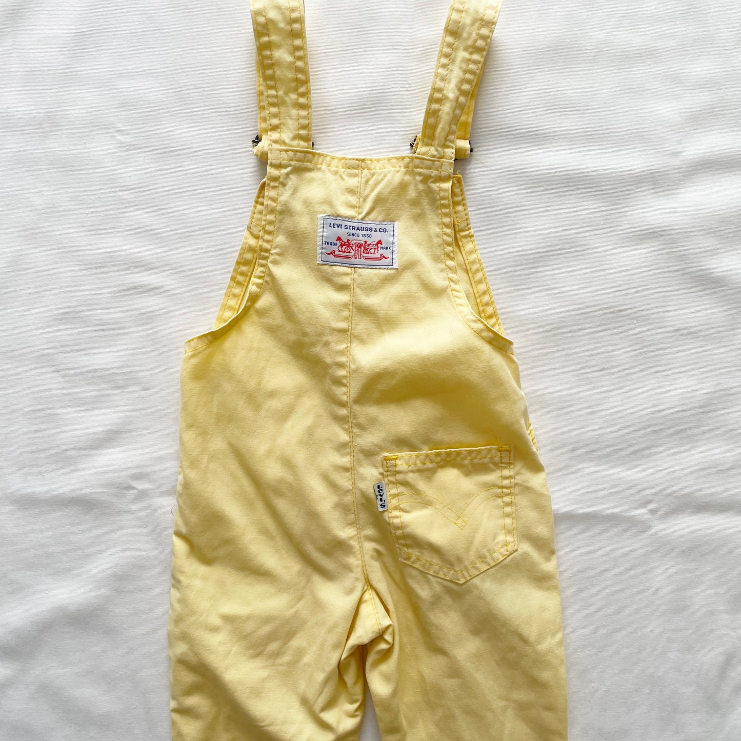 Levi’s Light Yellow Overalls • 2T/3T? - Yellow Clover Vintage Kids Clothes
