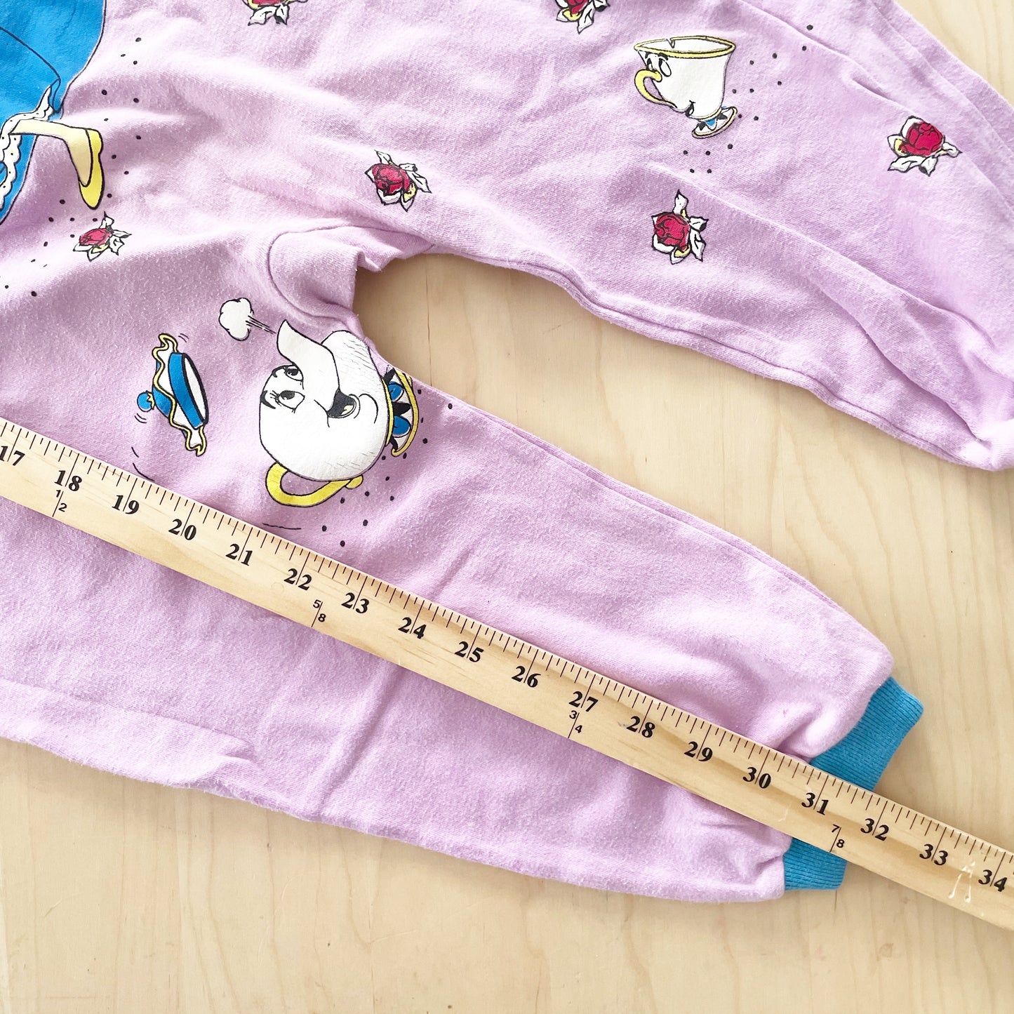 Vintage Beauty and the Beast Romper - Yellow Clover Vintage Kids Clothes