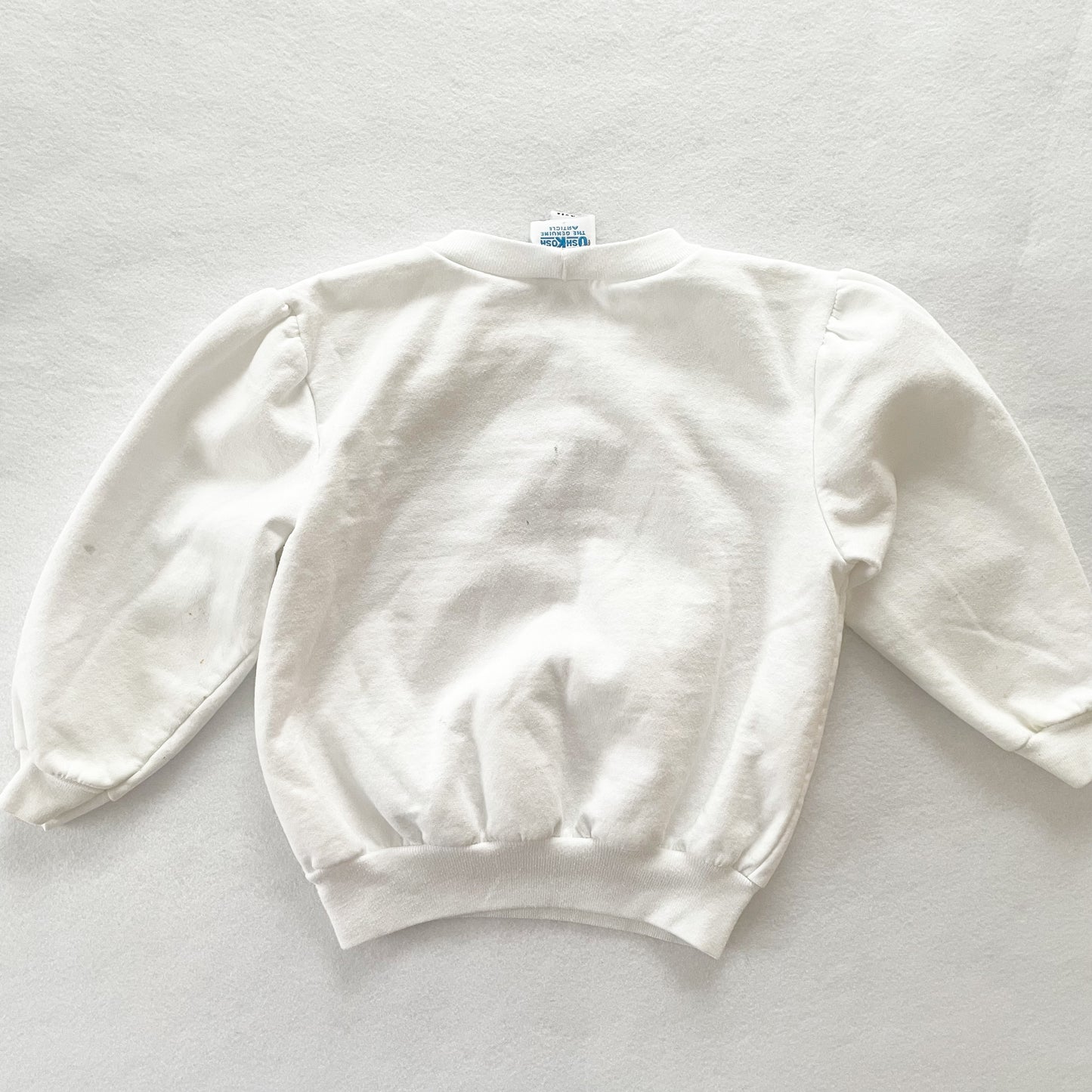 OshKosh Floral Logo Sweatshirt - Yellow Clover Vintage Kids Clothes