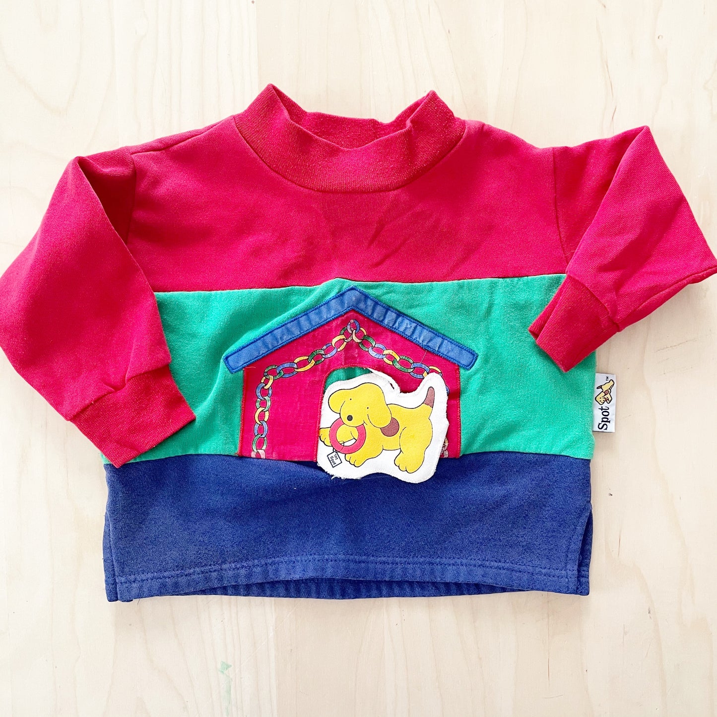 Vintage Spot Dog Sweatshirt - Yellow Clover Vintage Kids Clothes