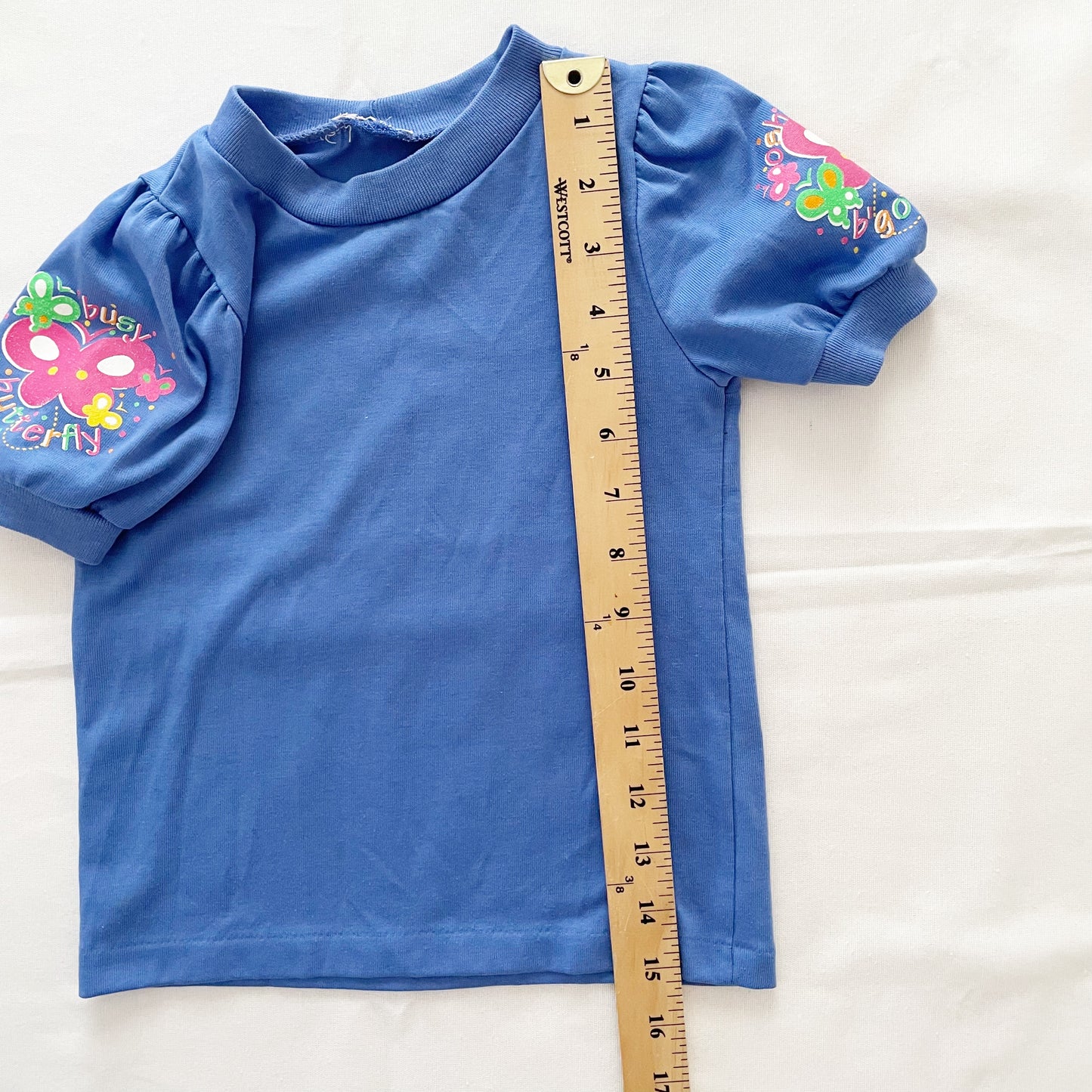 OshKosh Butterfly Sleeve Layer Tee - Yellow Clover Vintage Kids Clothes