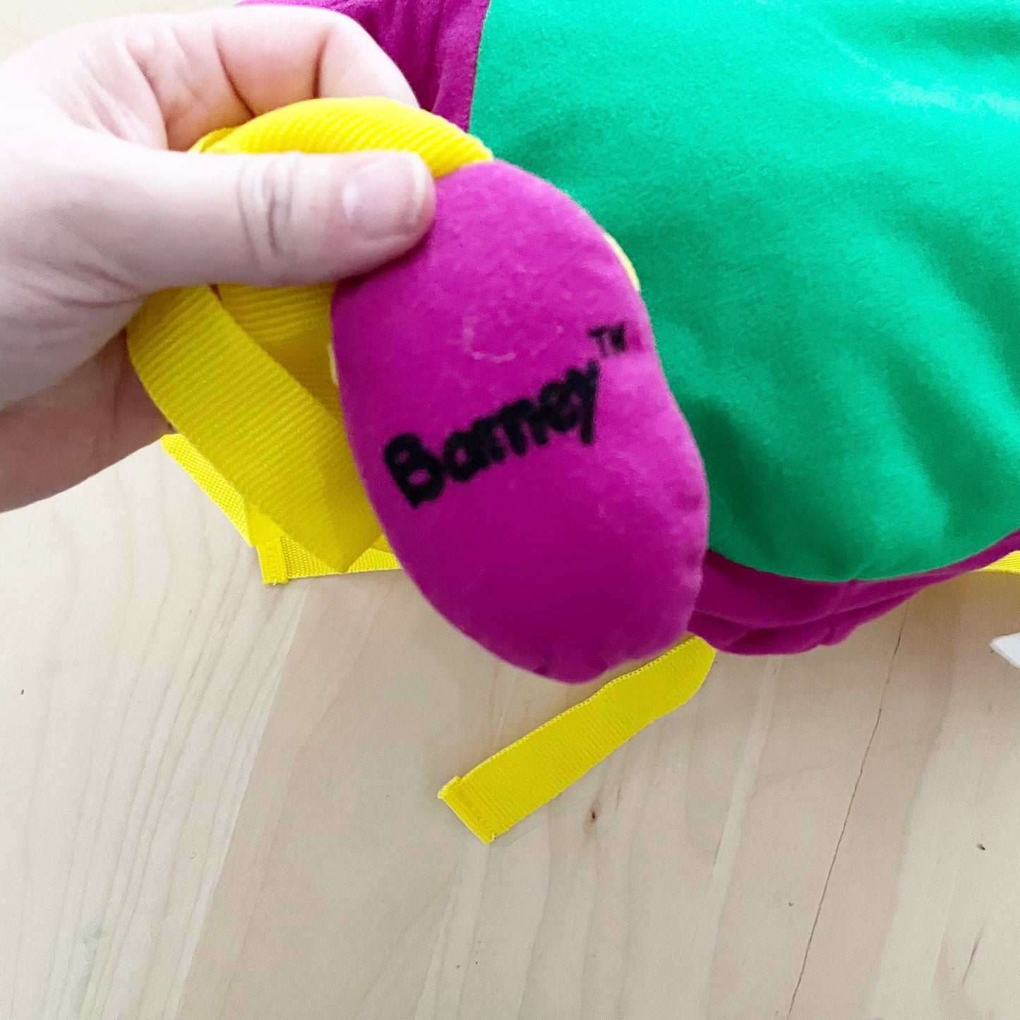 Vintage Barney Plush Backpack