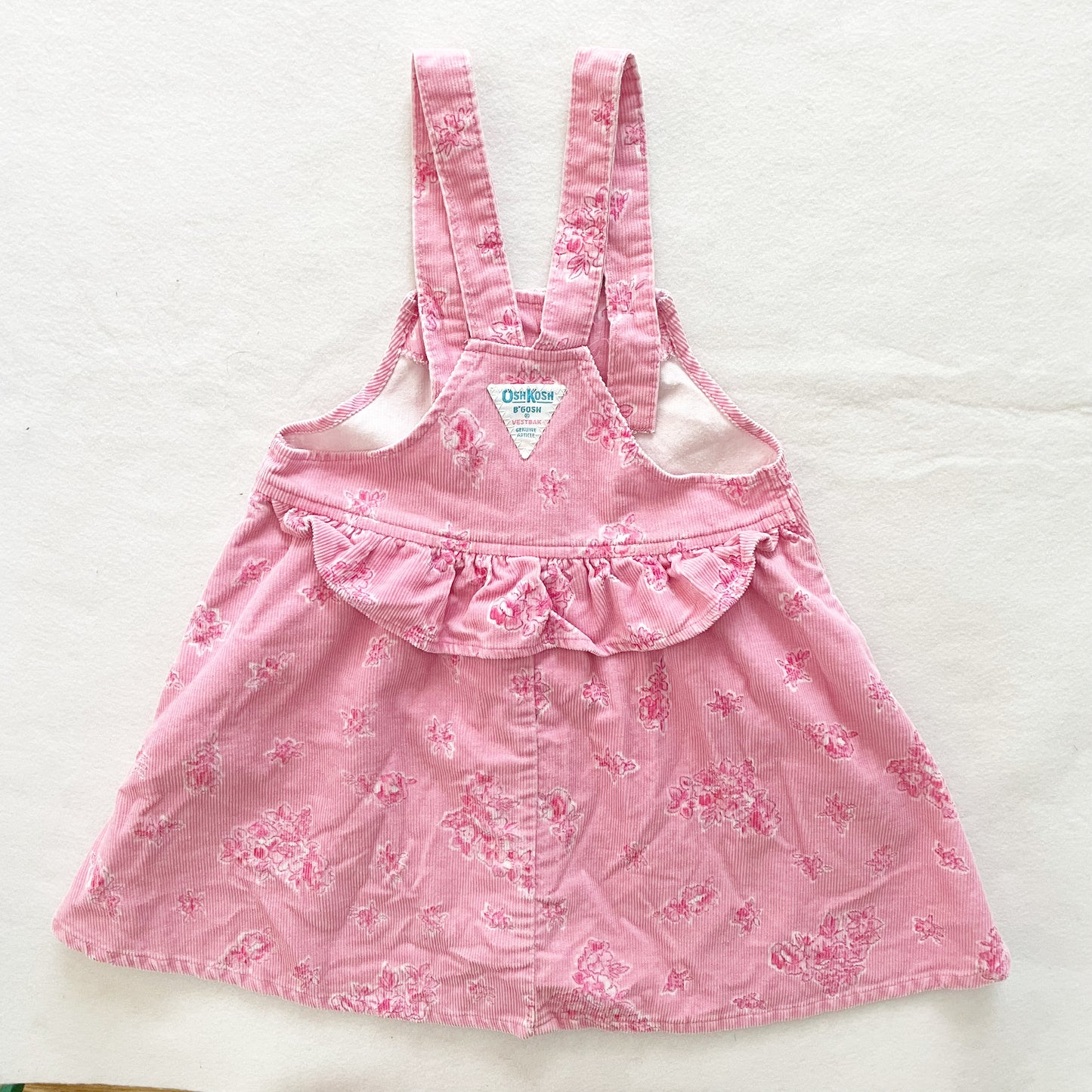 OshKosh Floral Ruffle Skirtall - Yellow Clover Vintage Kids Clothes