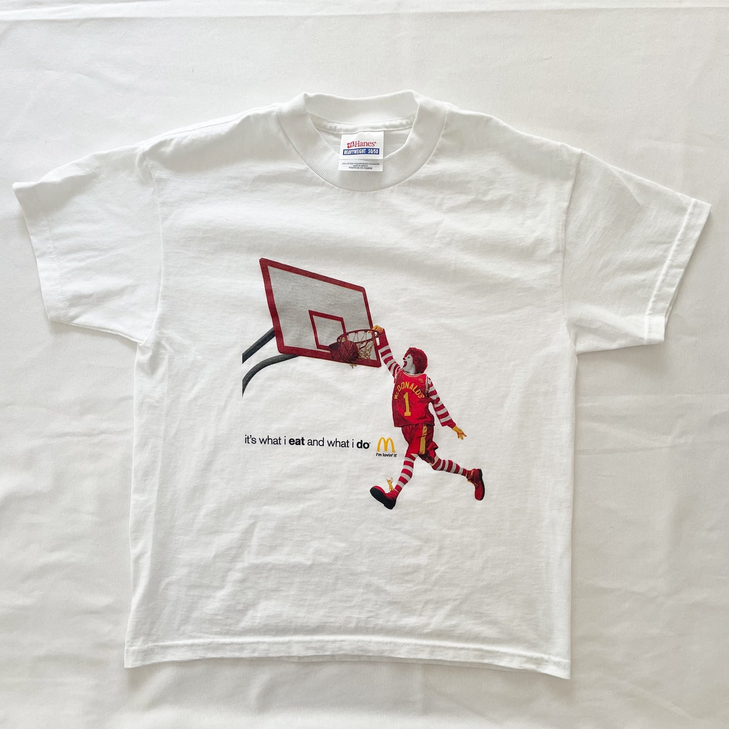 Ronald McDonald I’m Lovin’ It Graphic Tee • 10/12y - Yellow Clover Vintage Kids Clothes
