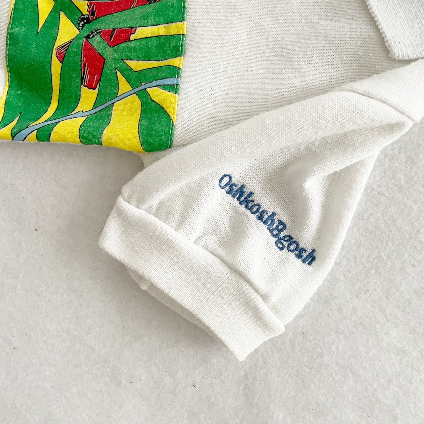 OshKosh Jungle Polo - Yellow Clover Vintage Kids Clothes
