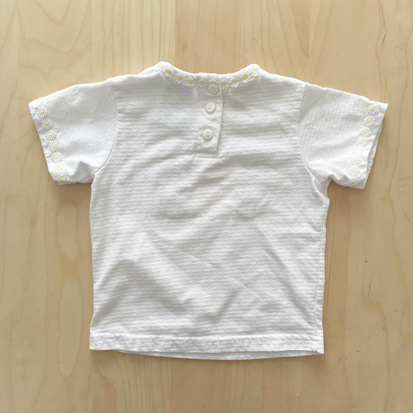 Baby Mickey & Co. Embroidered Daisy Top