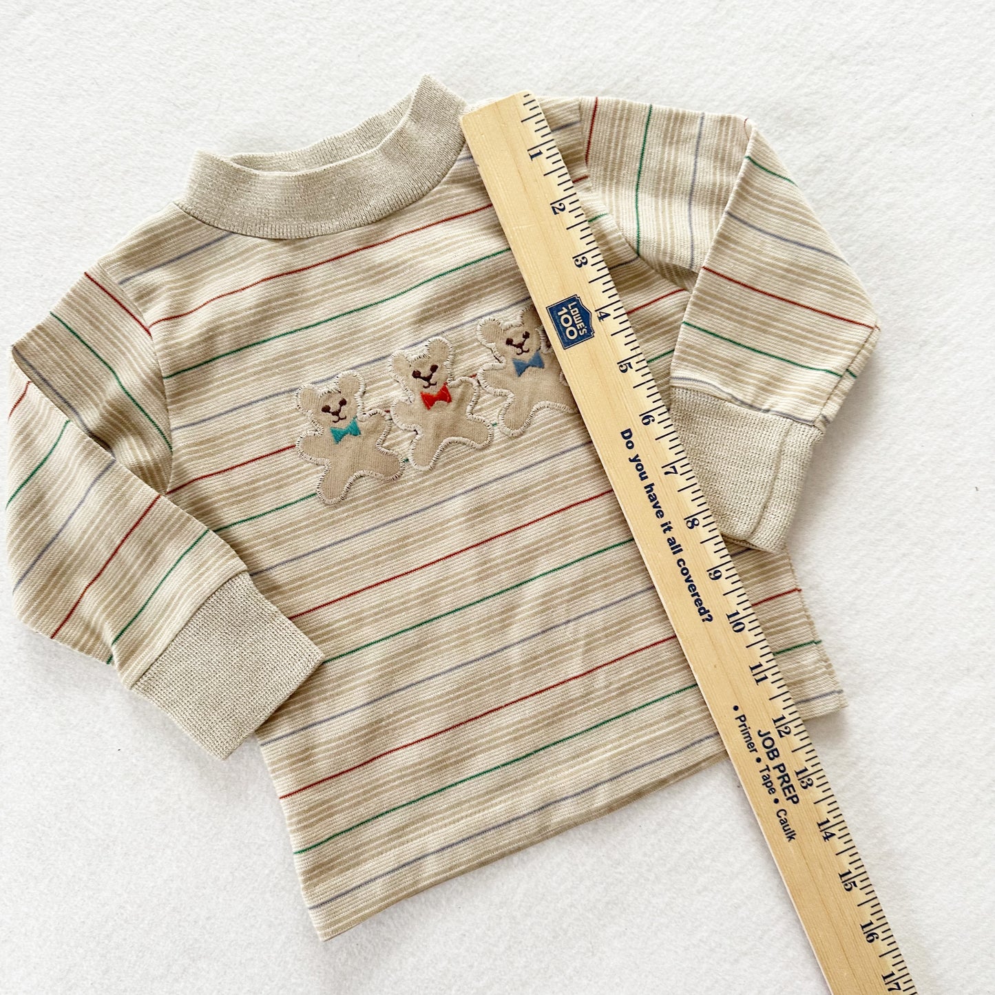 Healthtex Three Bears Striped Tee - Yellow Clover Vintage Kids Clothes