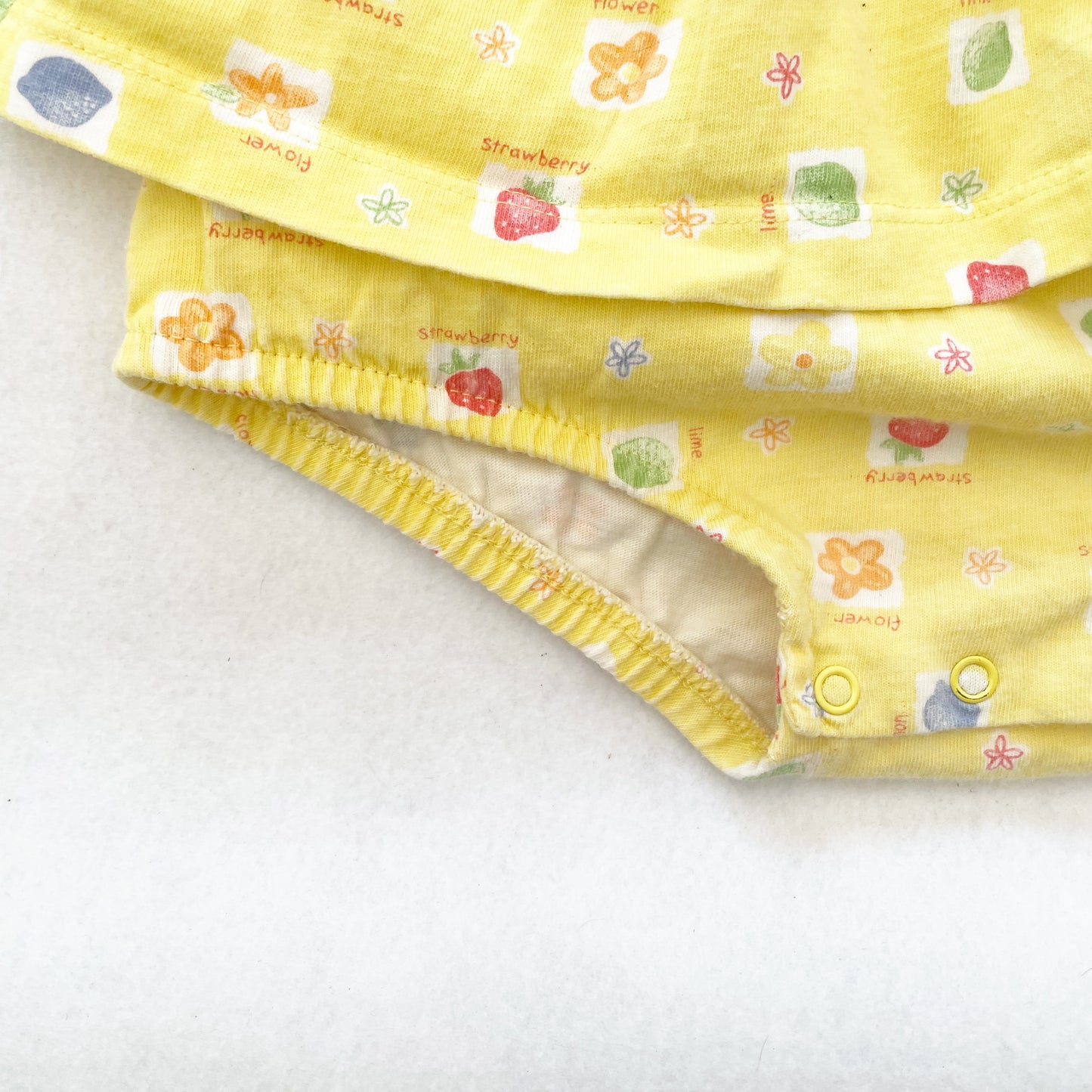 Baby B’gosh Fruit Skirted Romper - Yellow Clover Vintage Kids Clothes